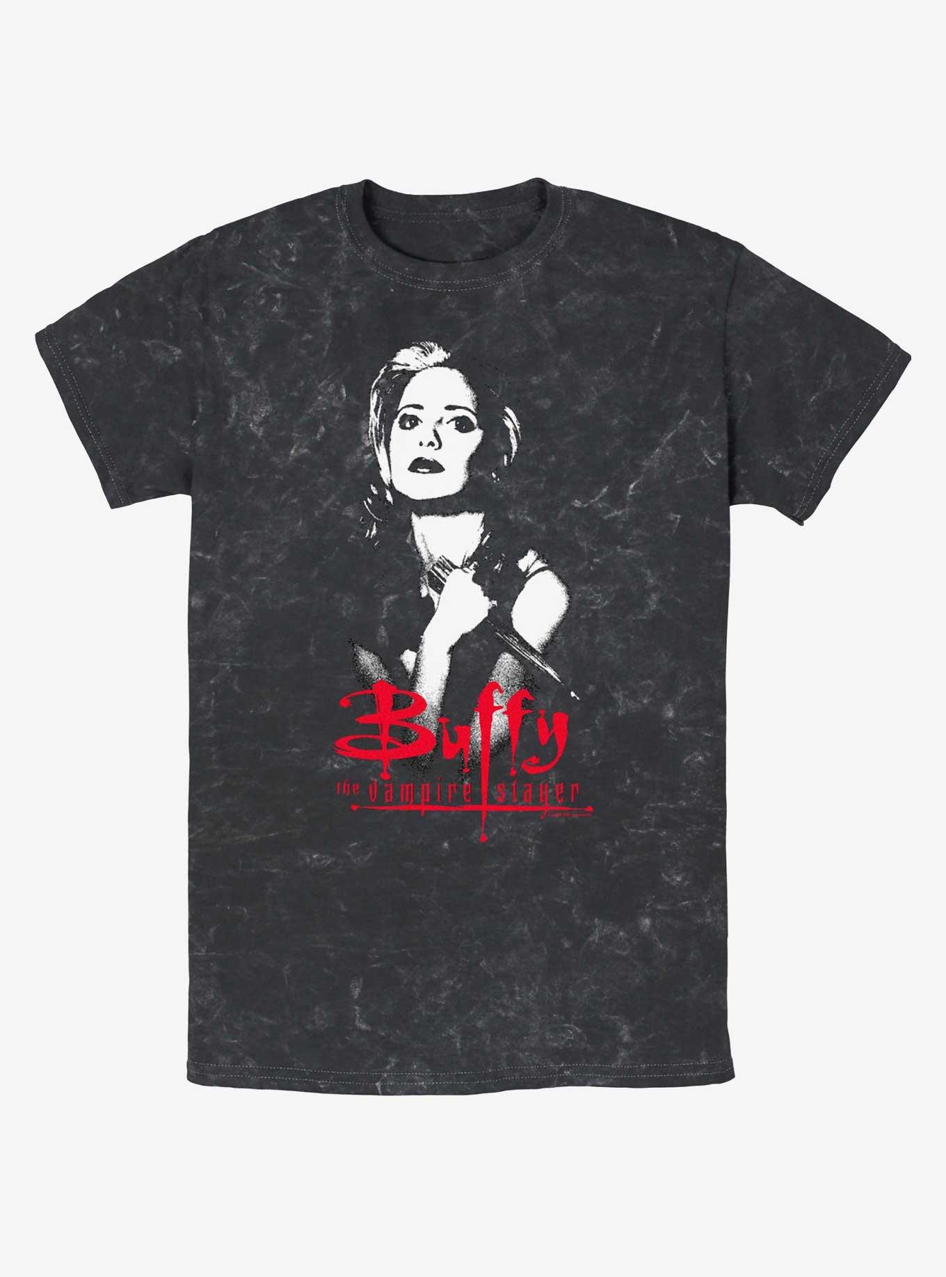 Buffy The Vampire Slayer Buffy Stake Mineral Wash T-Shirt, , hi-res