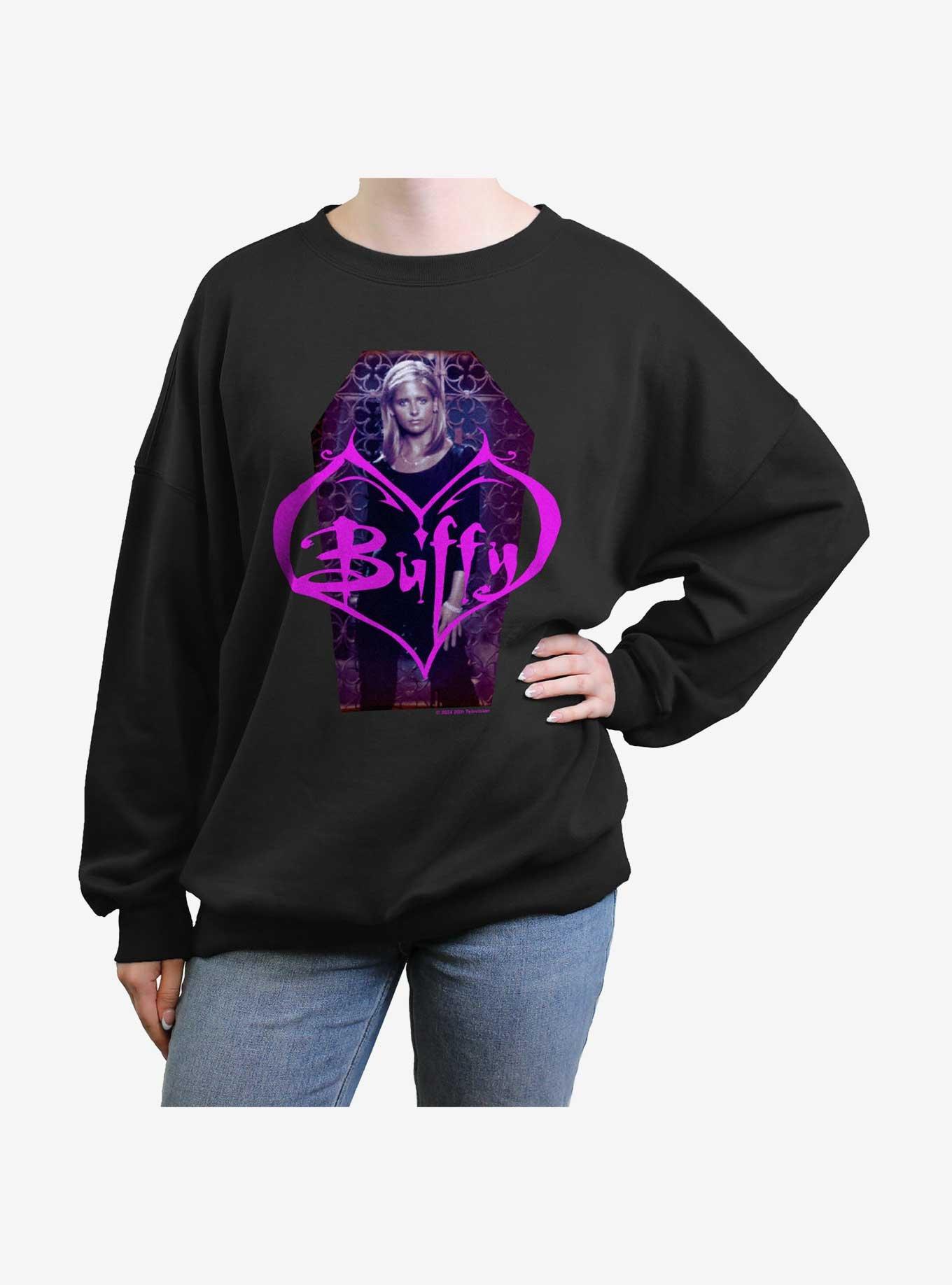 Buffy The Vampire Slayer Coffin Portrait Girls Oversized Sweatshirt, , hi-res