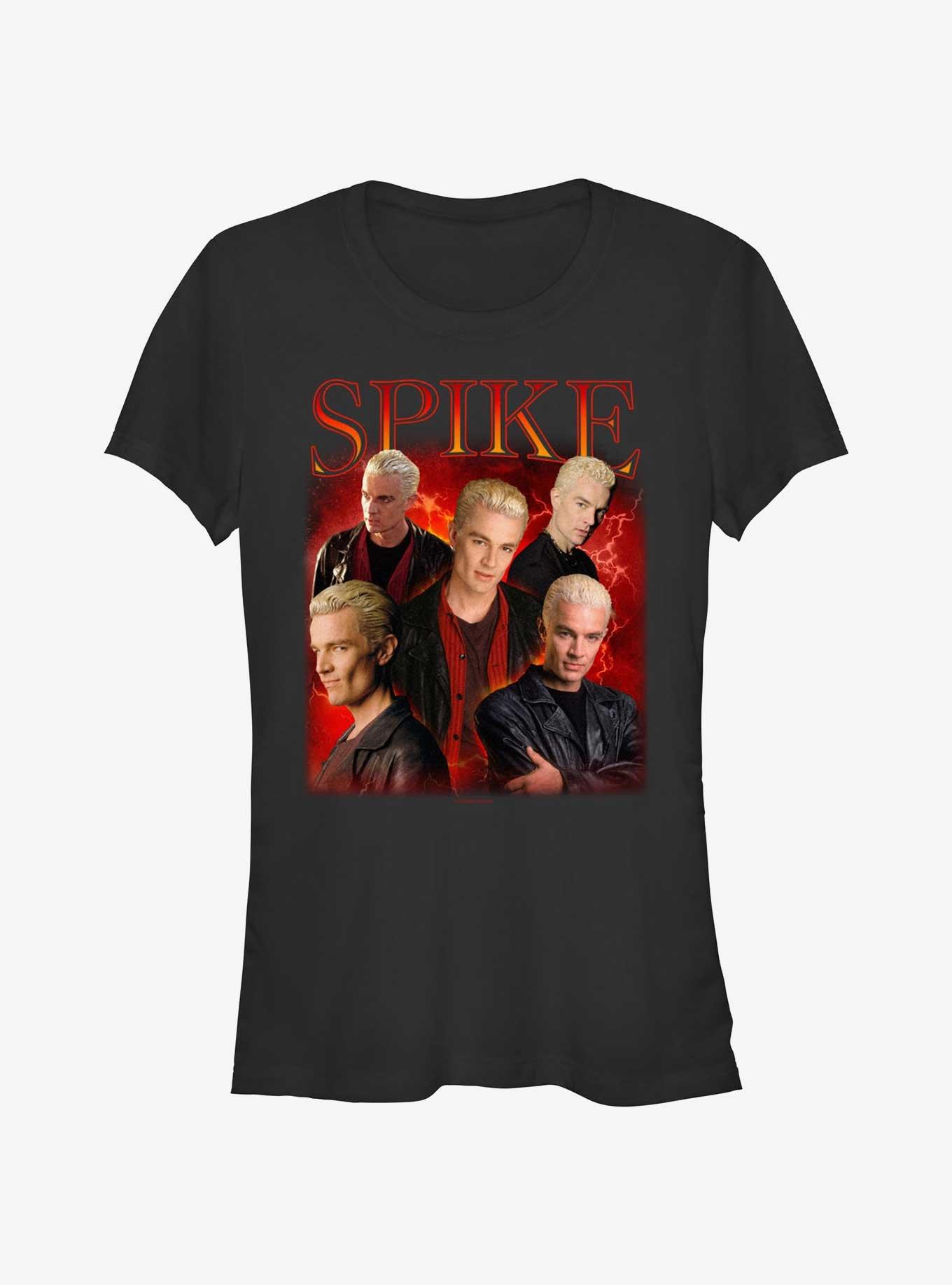 Buffy The Vampire Slayer Spike Retro Montage Girls T-Shirt, , hi-res