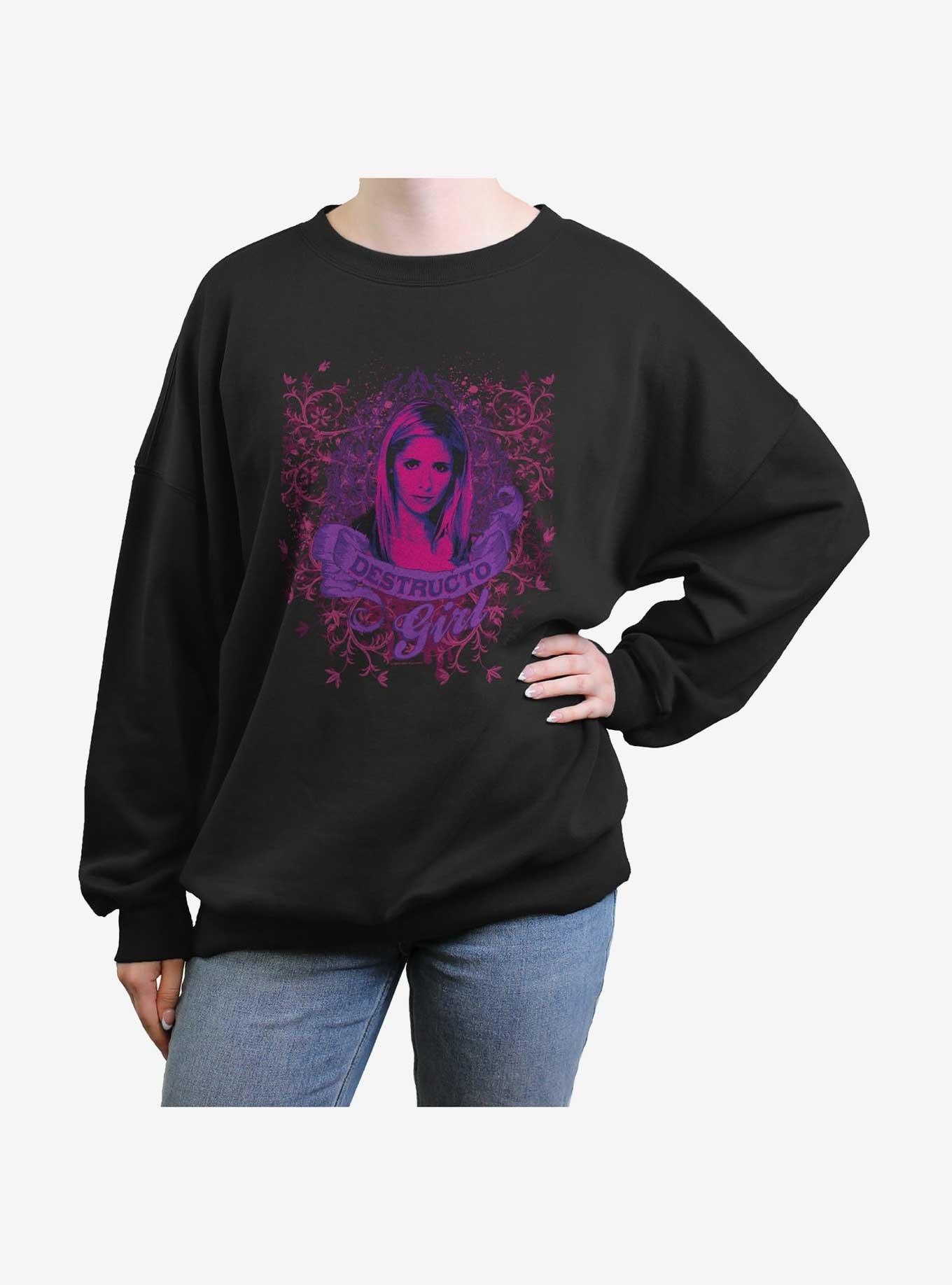 Buffy The Vampire Slayer Destructo Girl Girls Oversized Sweatshirt, , hi-res