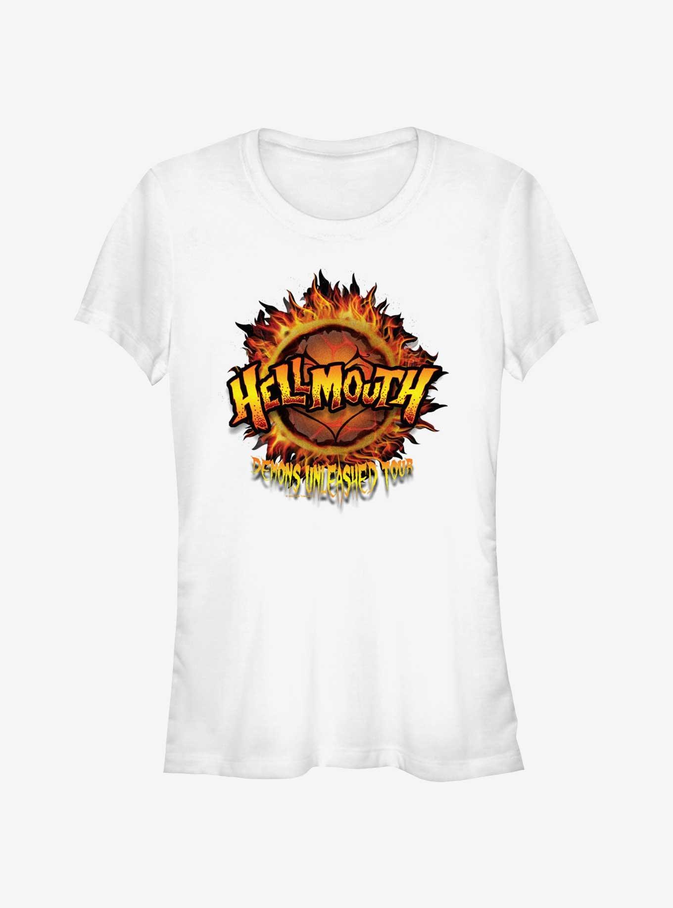 Buffy The Vampire Slayer Hell Mouth Demons Girls T-Shirt, WHITE, hi-res