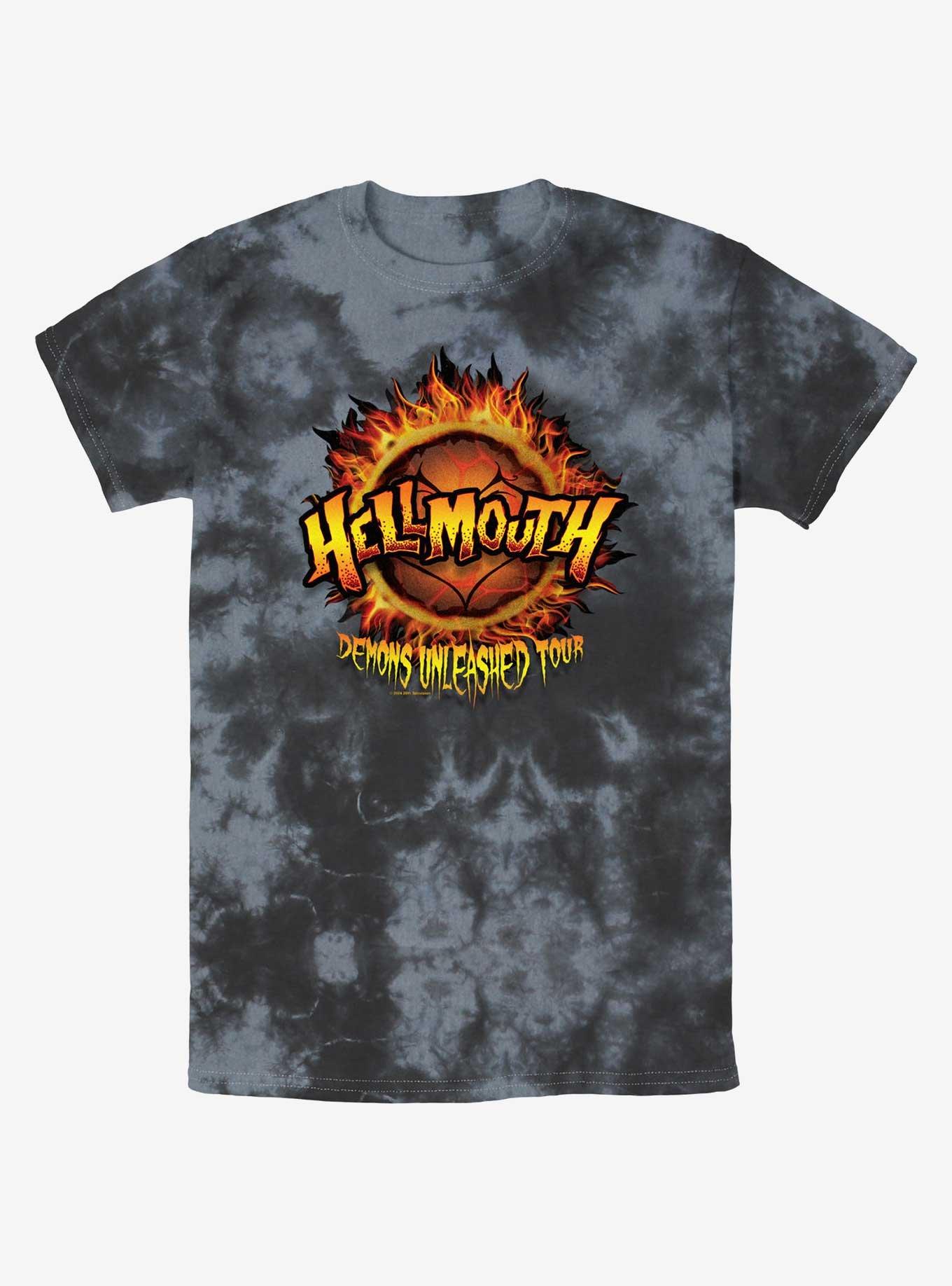 Buffy The Vampire Slayer Hell Mouth Demons Tie-Dye T-Shirt, BLKCHAR, hi-res