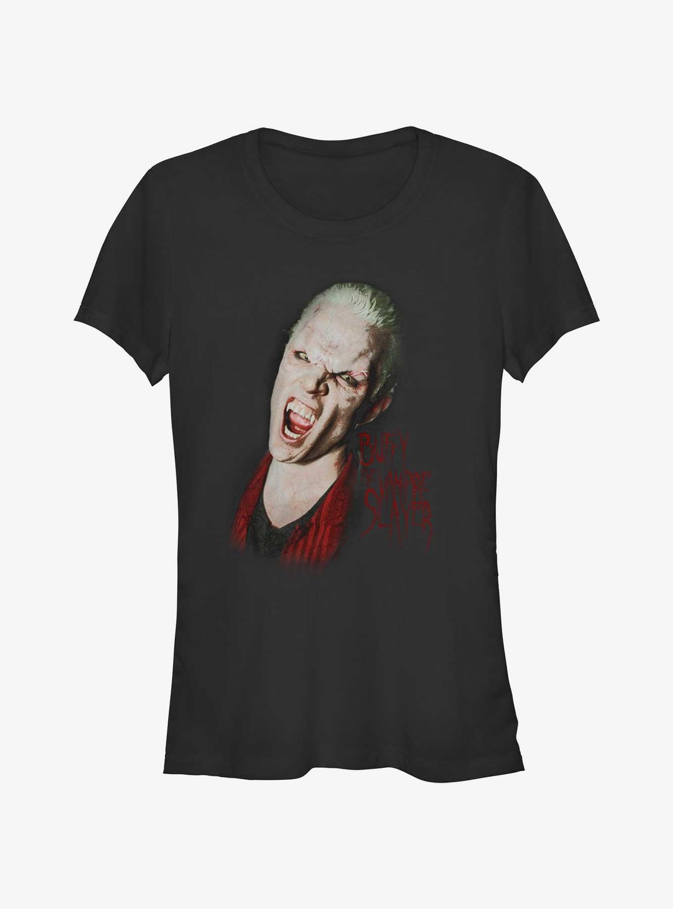 Buffy The Vampire Slayer Spike Vampire Girls T-Shirt, BLACK, hi-res