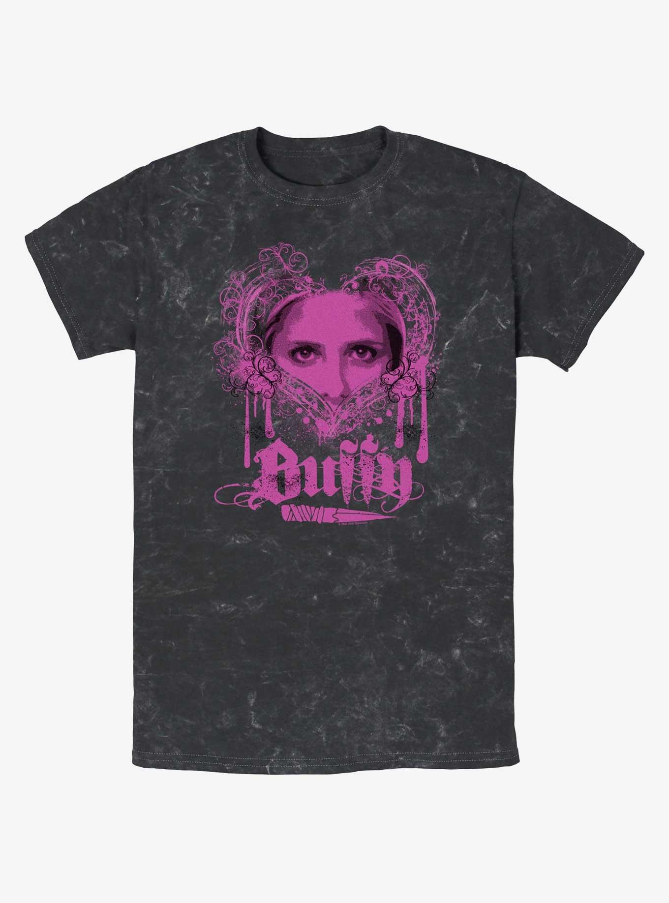 Buffy The Vampire Slayer Buffy Eyes Mineral Wash T-Shirt, , hi-res