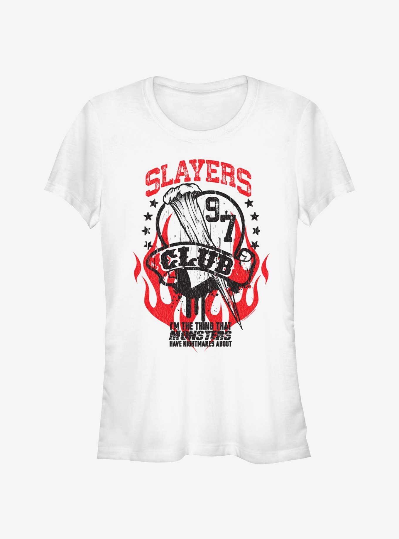 Buffy The Vampire Slayer Slayers Club Girls T-Shirt, WHITE, hi-res