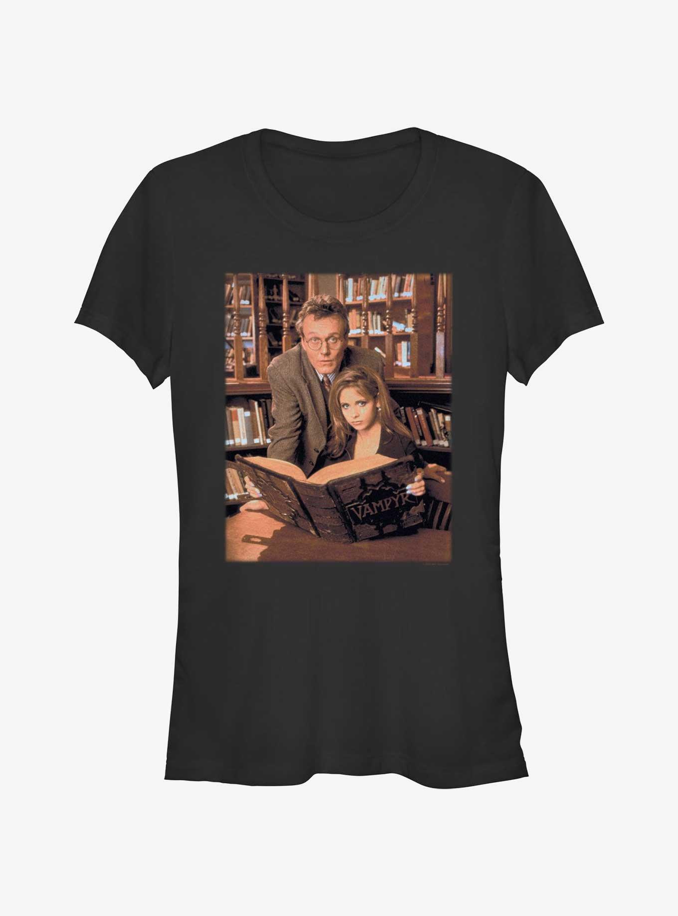 Buffy The Vampire Slayer Buffy Book Portrait Girls T-Shirt
