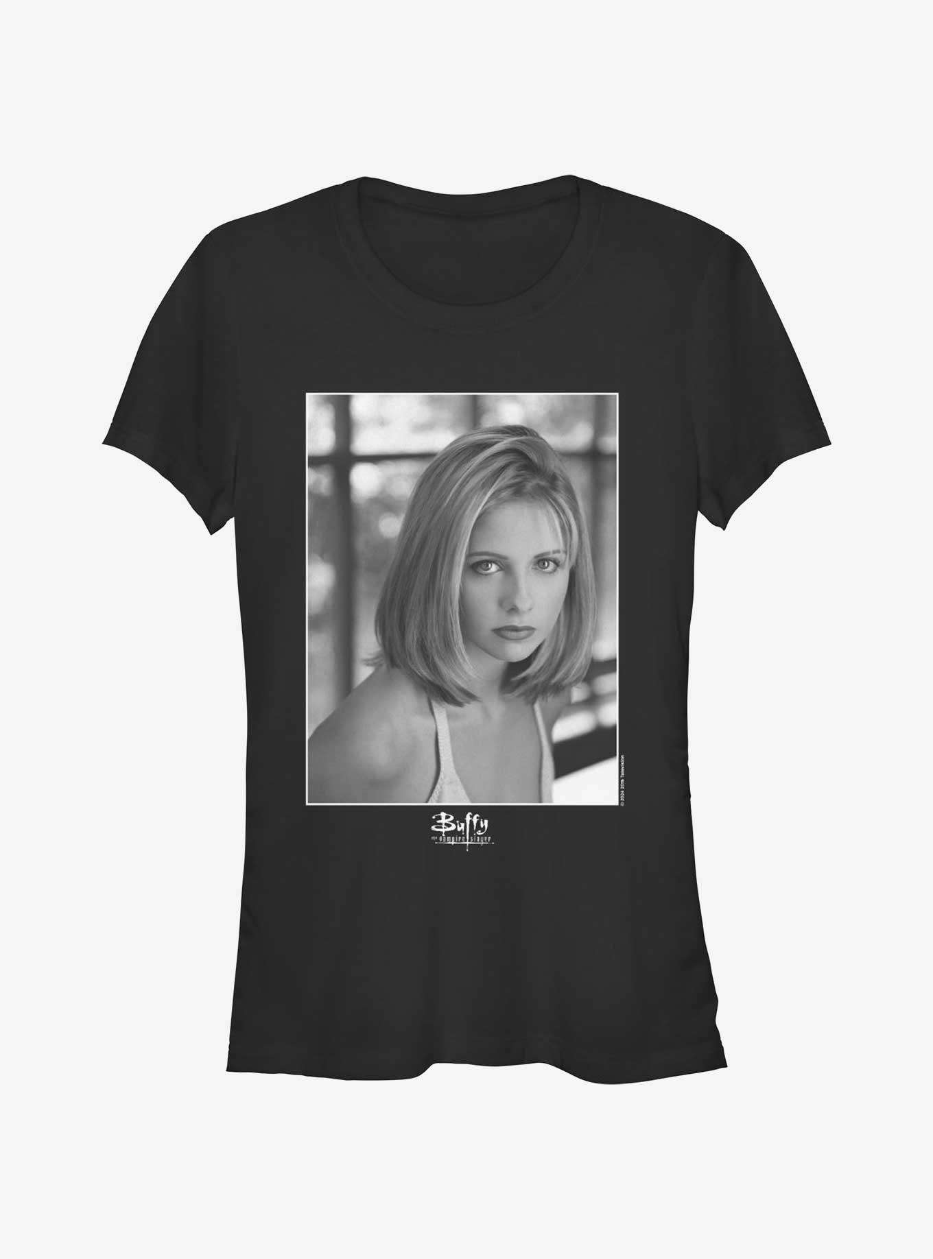 Buffy The Vampire Slayer Portrait Girls T-Shirt, BLACK, hi-res