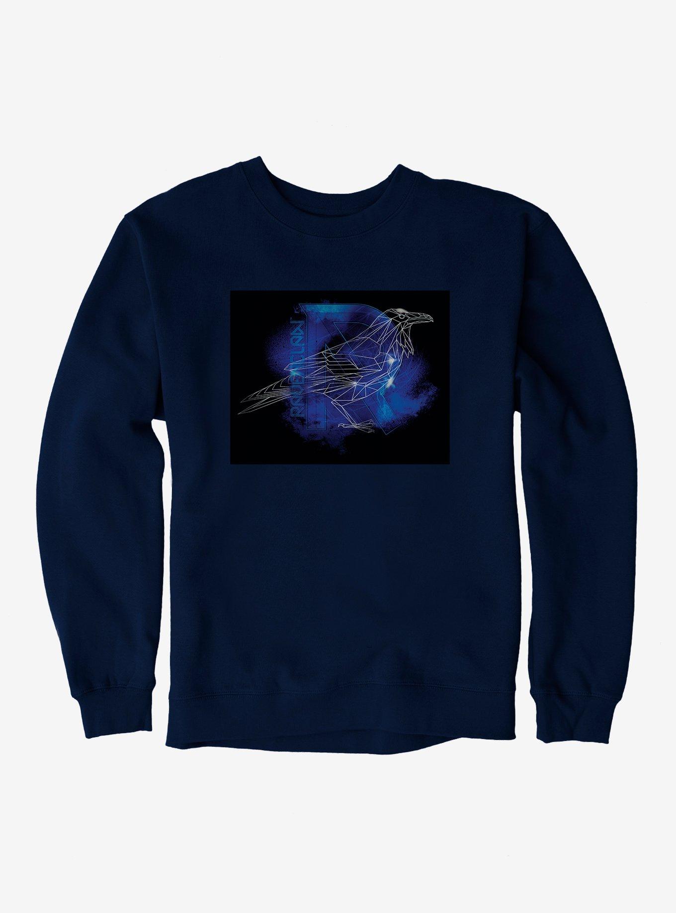 Harry Potter Ravenclaw Logo Outline Royal Blue Sweatshirt, , hi-res