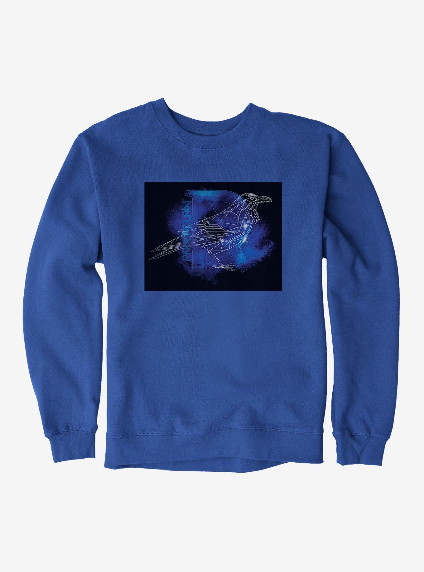Harry Potter Ravenclaw Logo Outline Royal Blue Sweatshirt, , hi-res