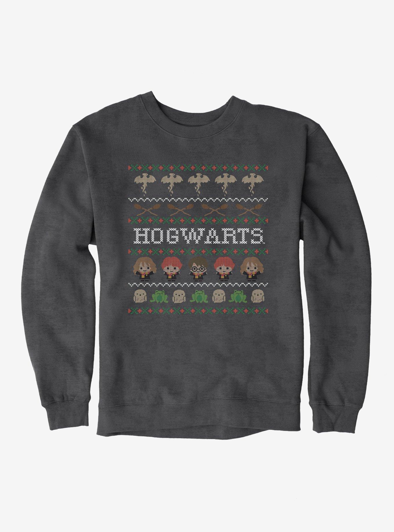 Harry Potter Hogwarts Ugly Christmas Pattern Sweatshirt, , hi-res