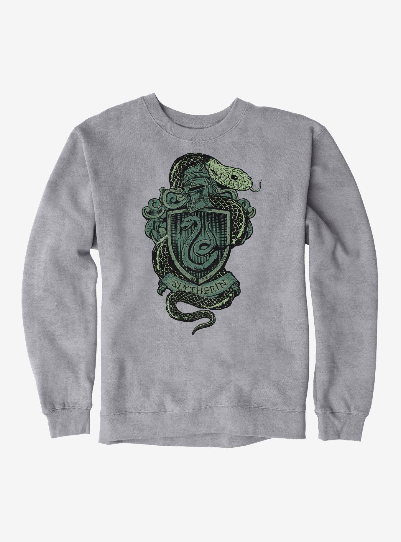 Harry Potter Slytherin Logo Sweatshirt, SPORT GRAY, hi-res