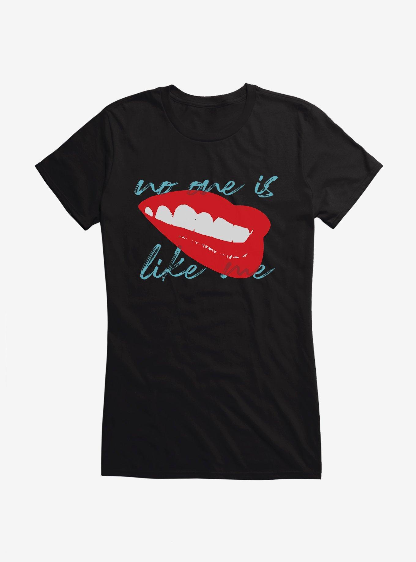 Birds Of Prey Harley Quinn No One Is Like Me Red Lips Girls T-Shirt