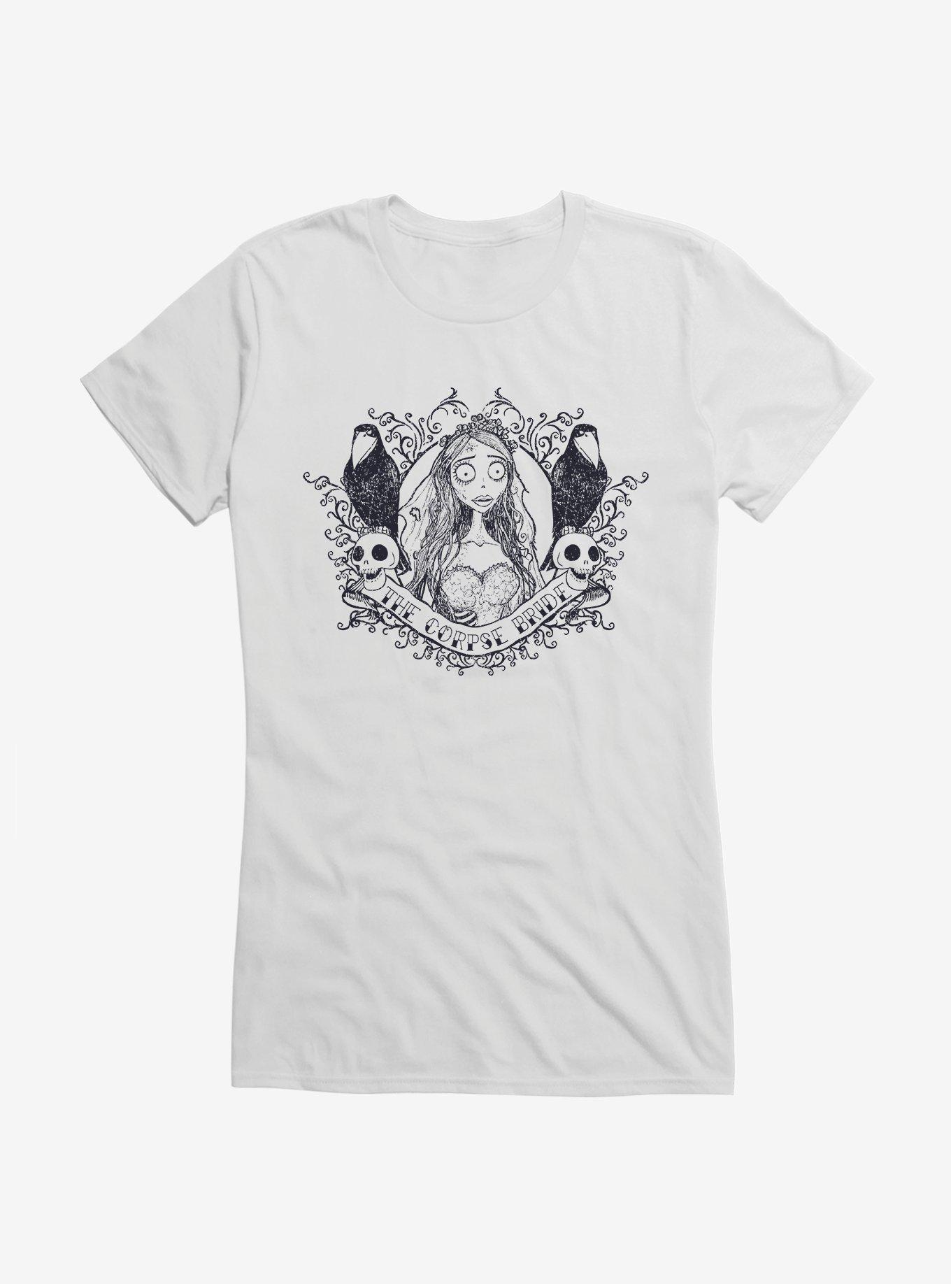 Corpse Bride Emily The Corpse Bride Girls T-Shirt, WHITE, hi-res