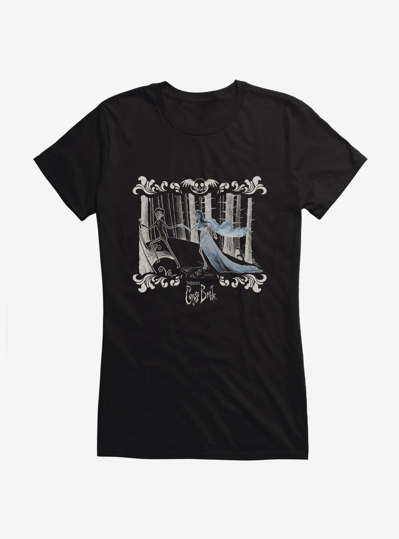 Corpse Bride Run With Victor Girls T-Shirt, BLACK, hi-res