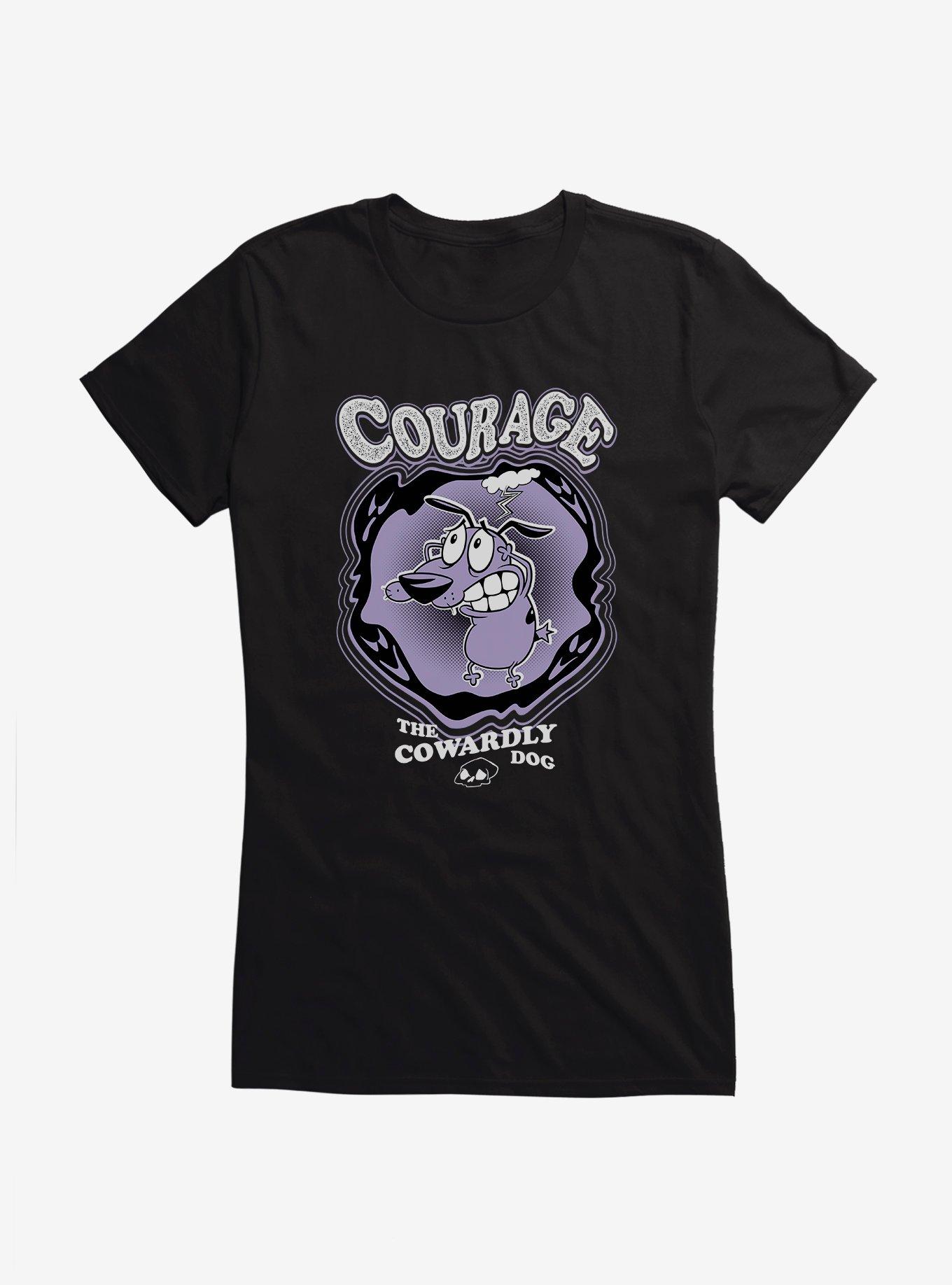 Courage The Cowardly Dog Anxious Girls T-Shirt