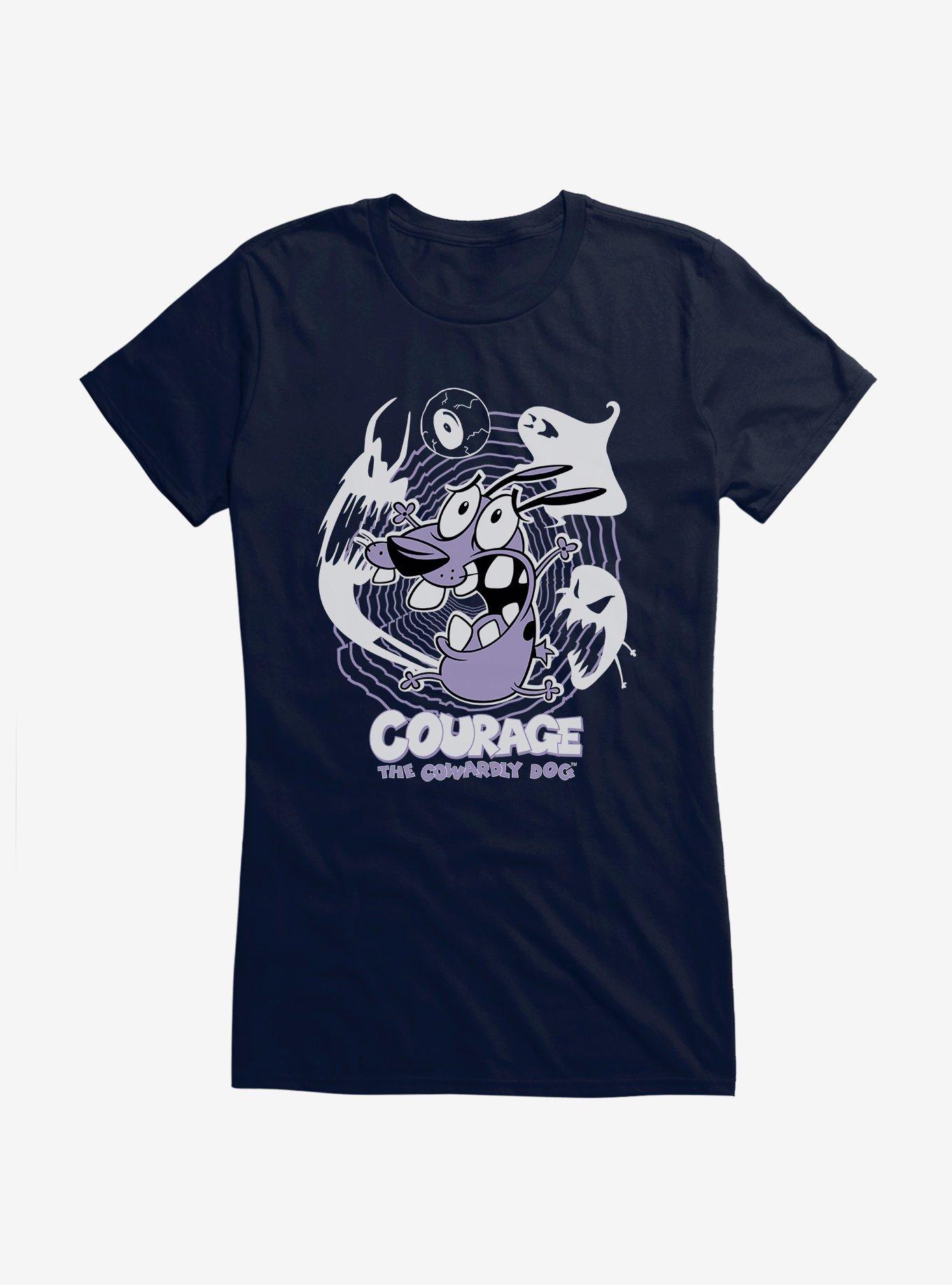 Courage The Cowardly Dog Ghosts Girls T-Shirt