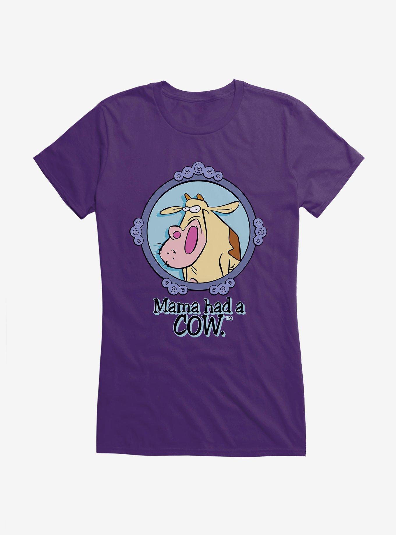 Cow And Chicken Mama Had a Cow Girls T-Shirt, , hi-res