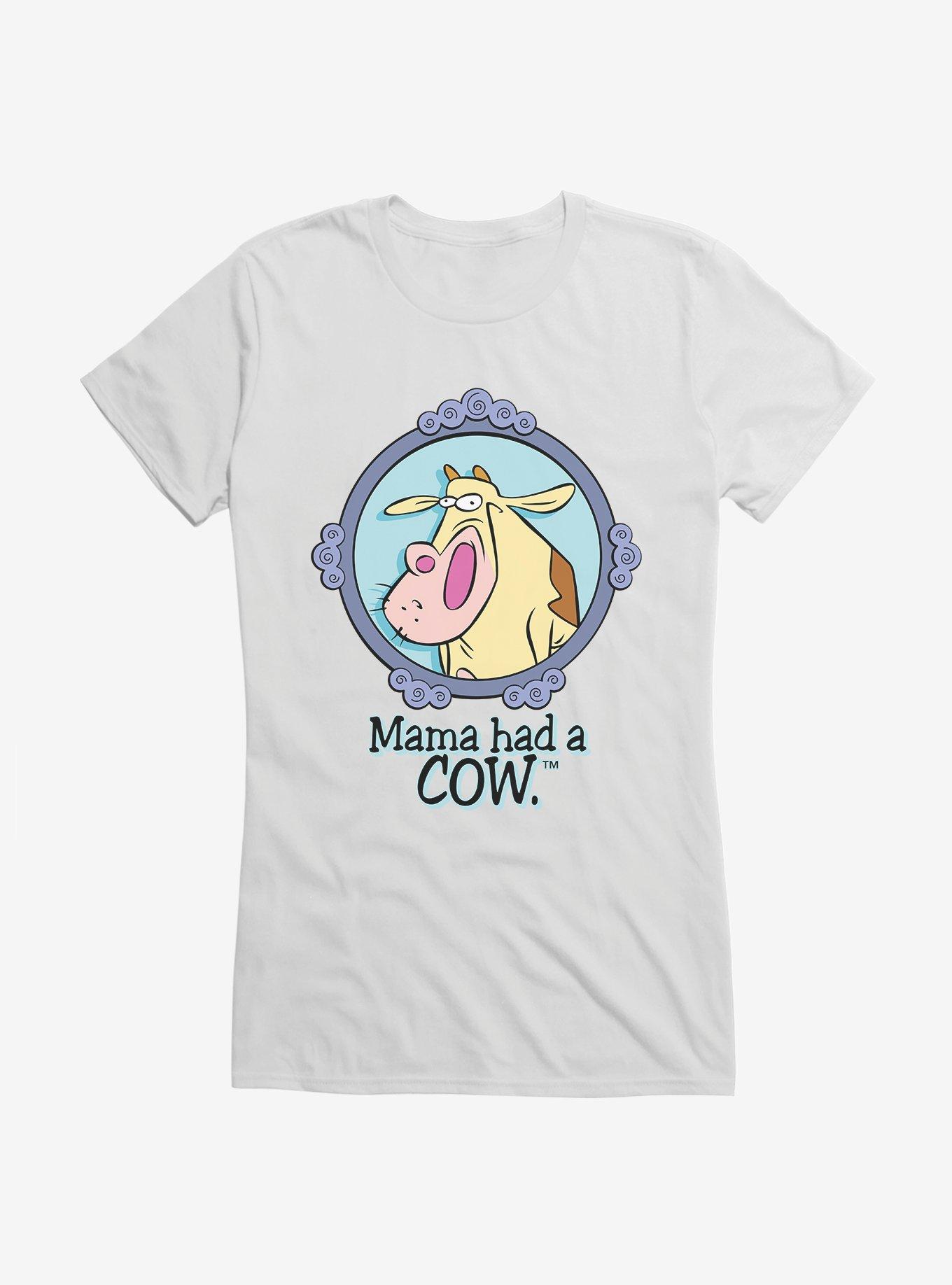 Cow And Chicken Mama Had a Cow Girls T-Shirt, , hi-res