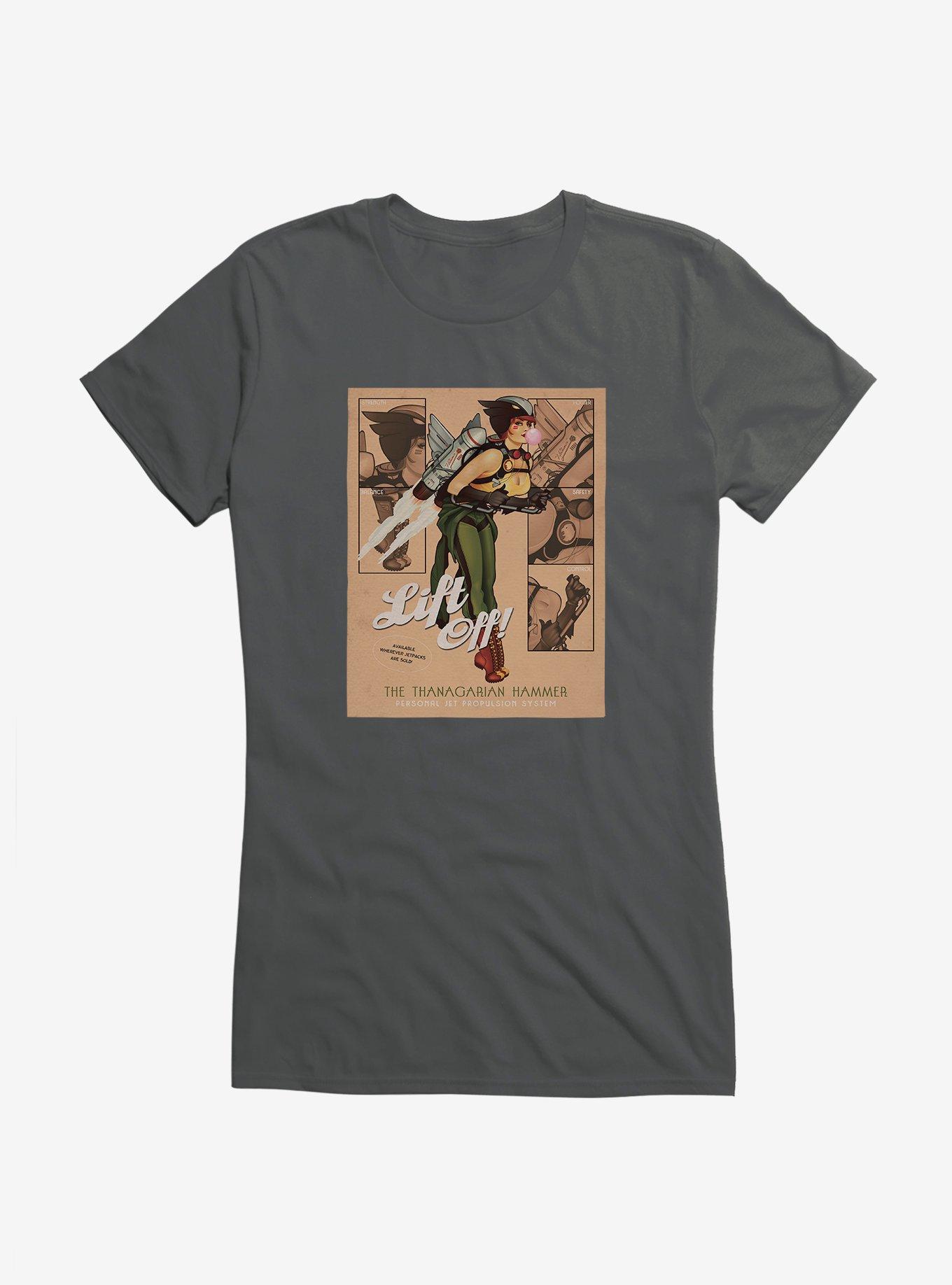 DC Comics Bombshells Hawkgirl Lift Off Girls T-Shirt, , hi-res