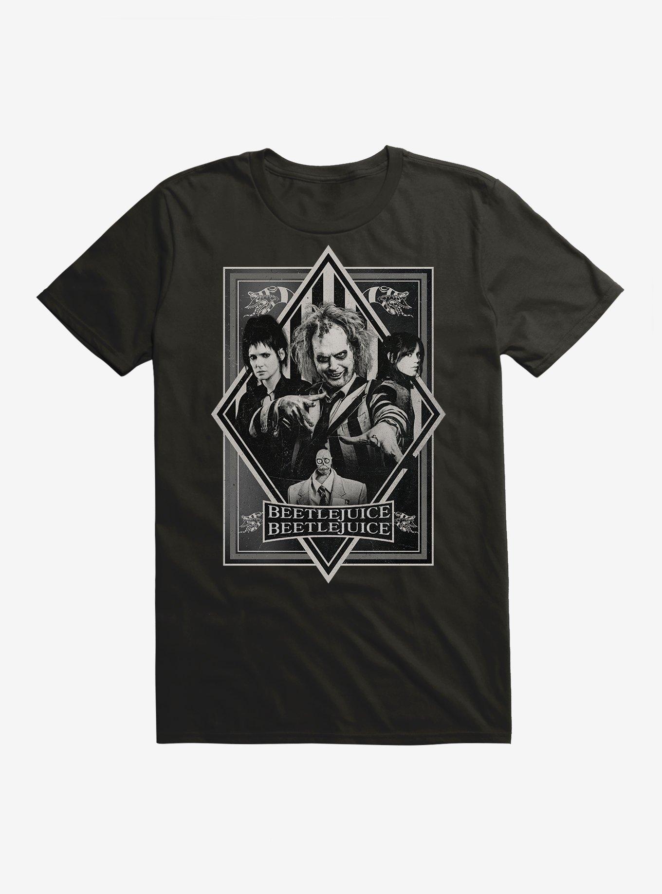 Beetlejuice Beetlejuice Art Deco Poster T-Shirt, , hi-res