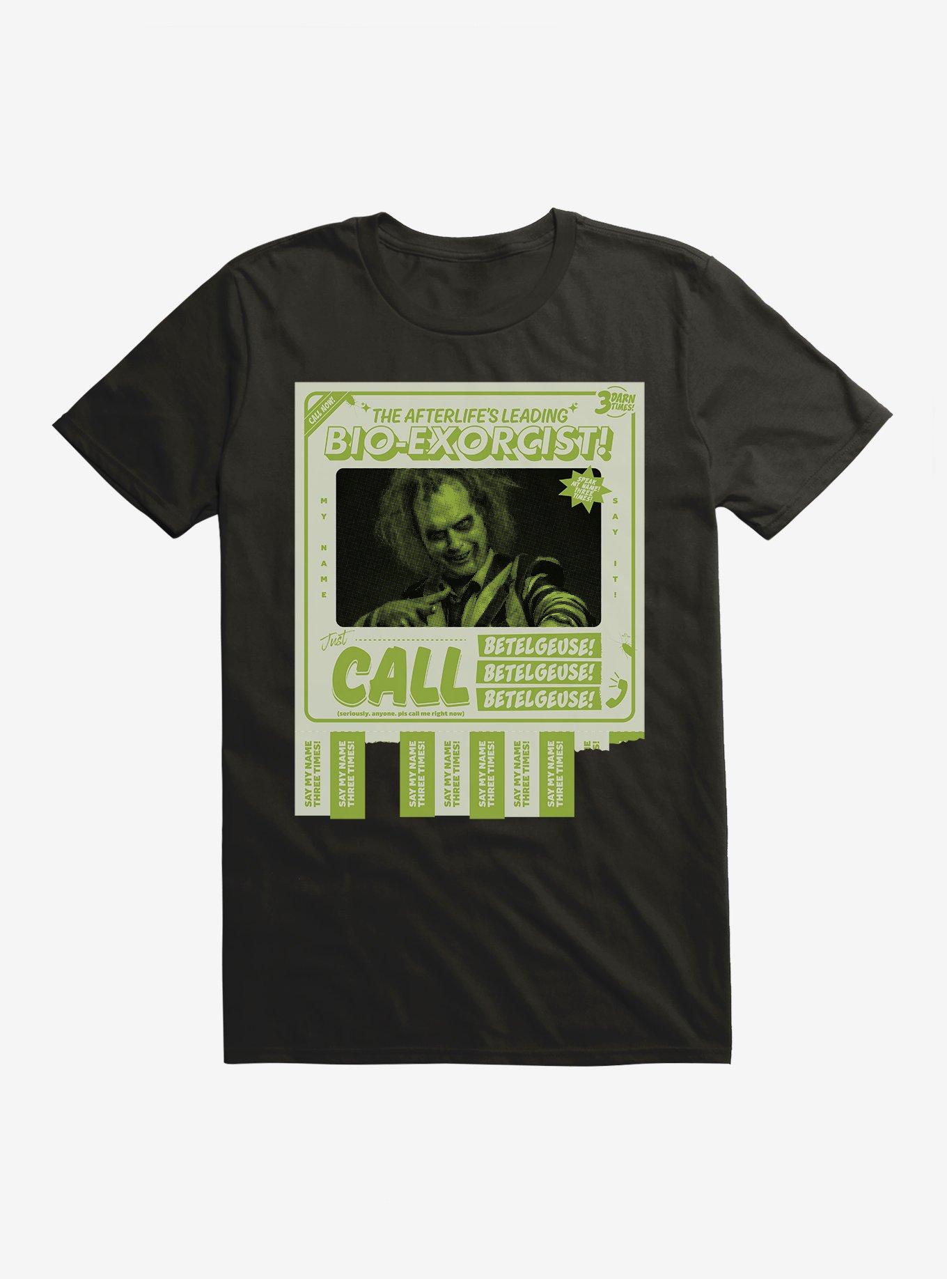 Beetlejuice Bio-Exorcist Beetlguese Tear-Off Flyer T-Shirt