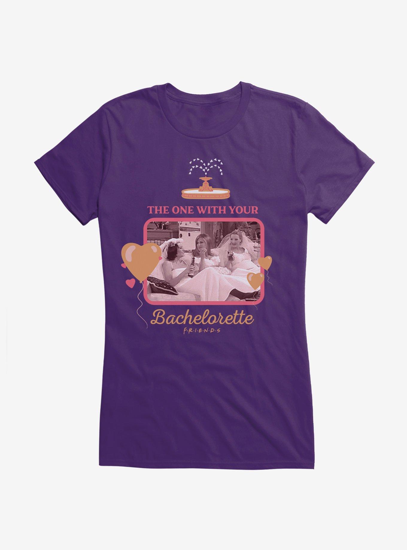 Friends The One With Your Bachelorette Girls T-Shirt, , hi-res