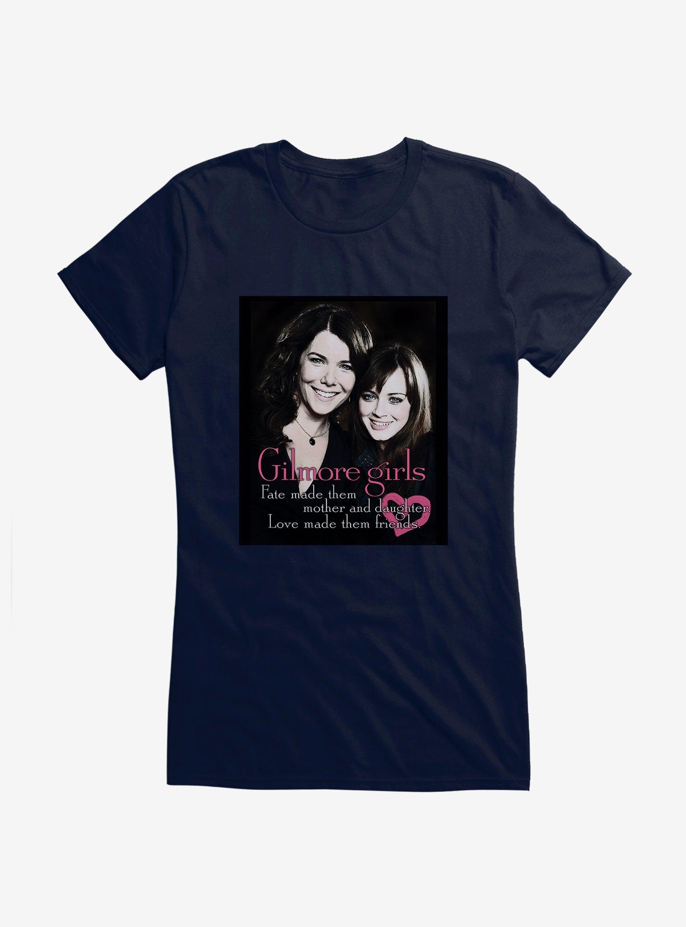 Gilmore Girls Lorelai And Rory Girls T-Shirt, NAVY, hi-res