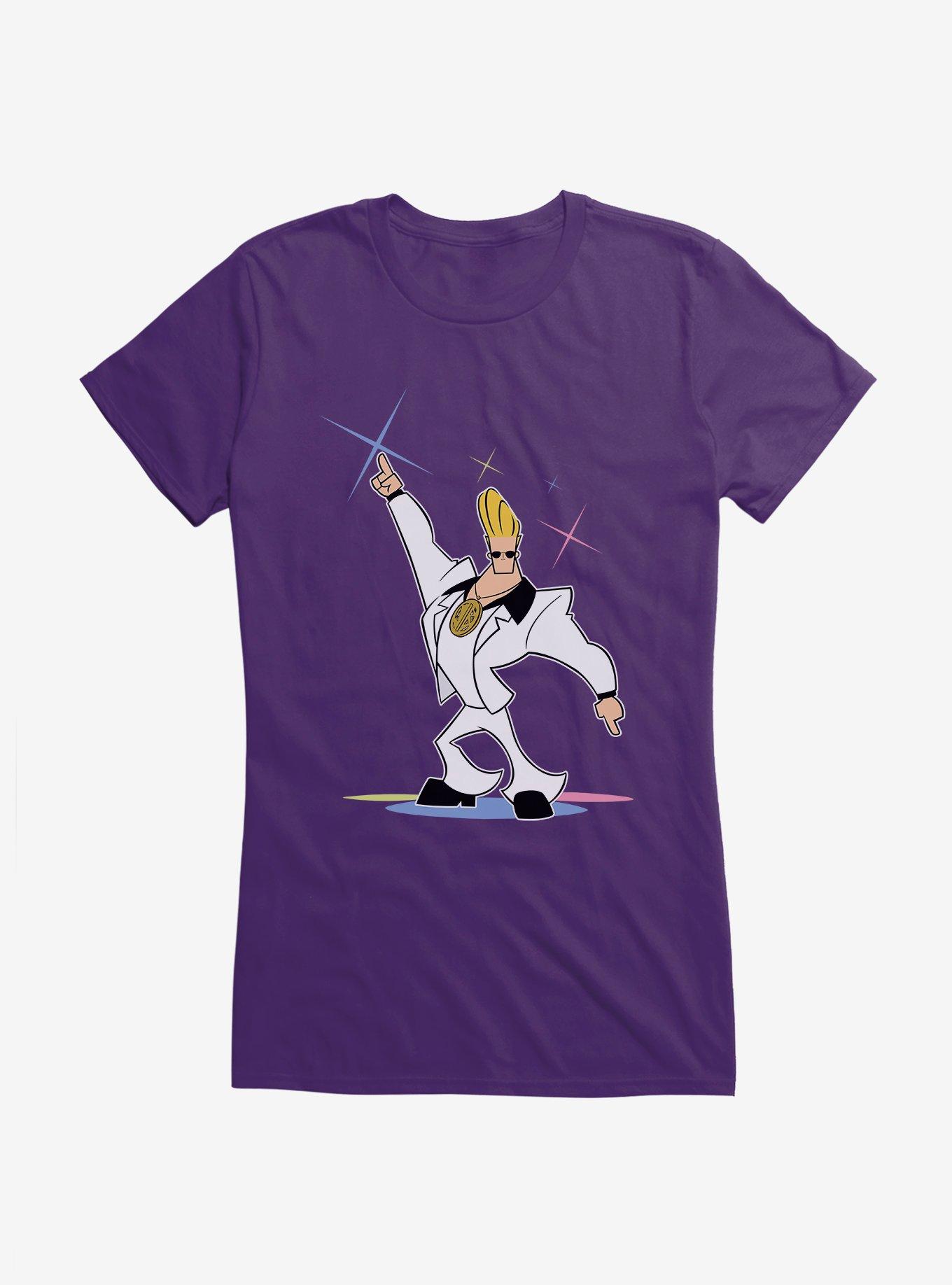 Johnny Bravo Disco Johnny Girls T-Shirt, PURPLE, hi-res
