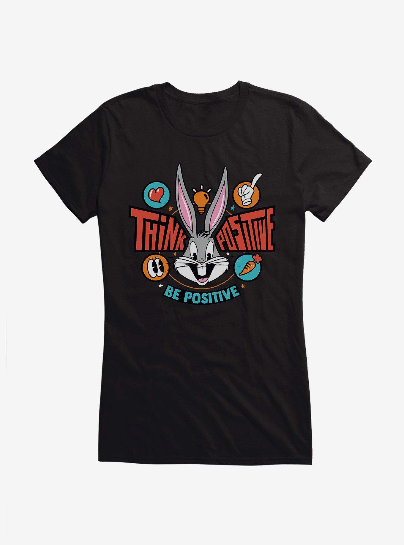 Looney Tunes Bugs Bunny Be Positive Girls T-Shirt, , hi-res