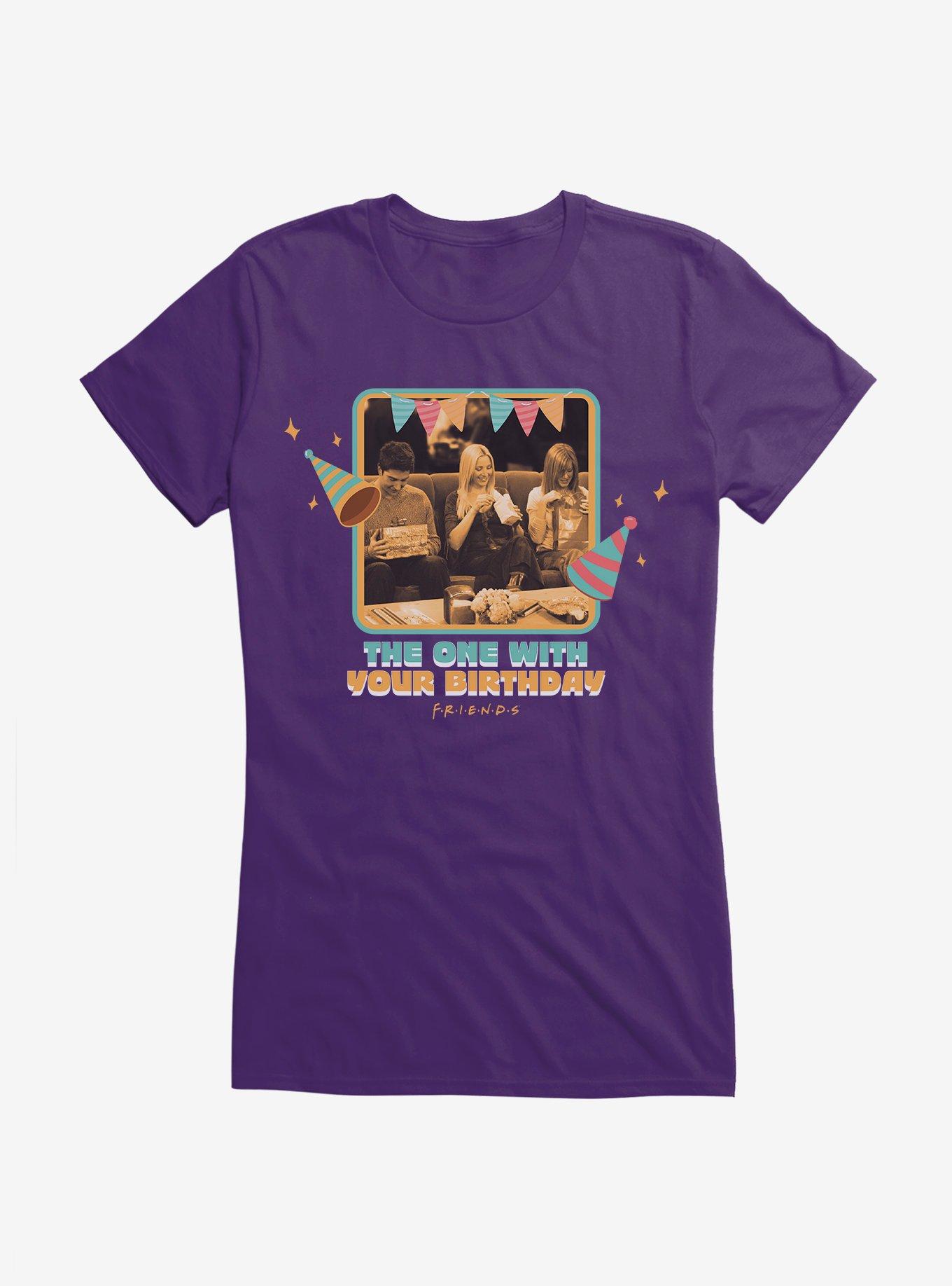 Friends The One With Your Birthday Girls T-Shirt, PURPLE, hi-res