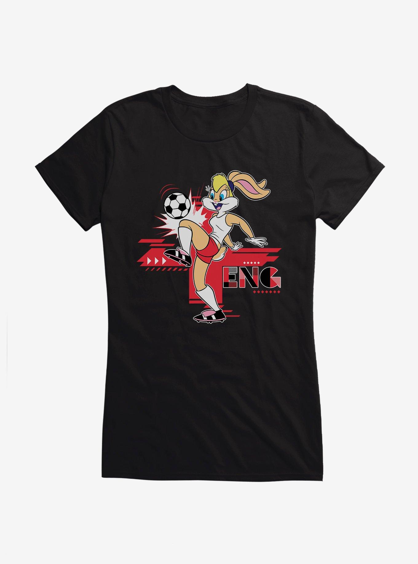 Looney Tunes Lola Bunny Football England Girls T-Shirt, BLACK, hi-res