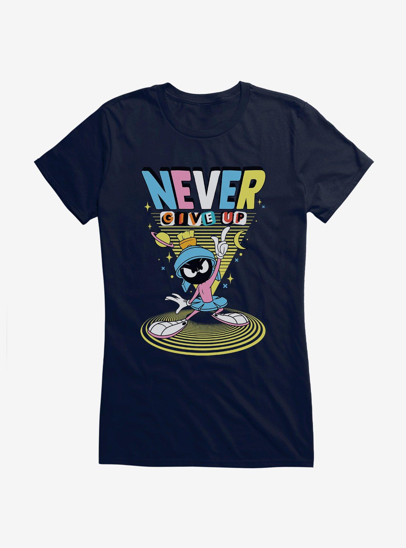 Looney Tunes Martian Never Give Up Girls T-Shirt, NAVY, hi-res