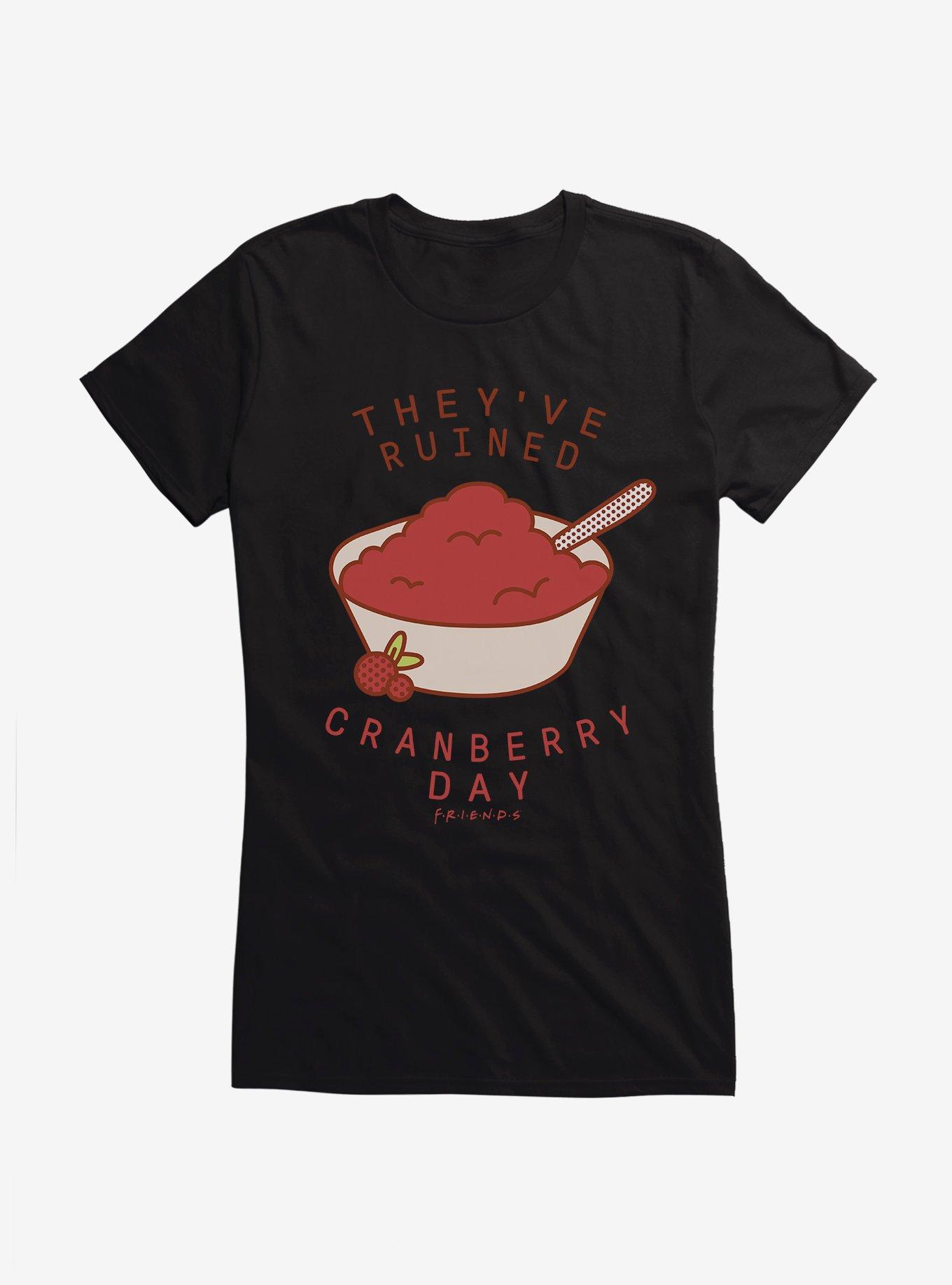 Friends They've Ruined Cranberry Day Girls T-Shirt, BLACK, hi-res