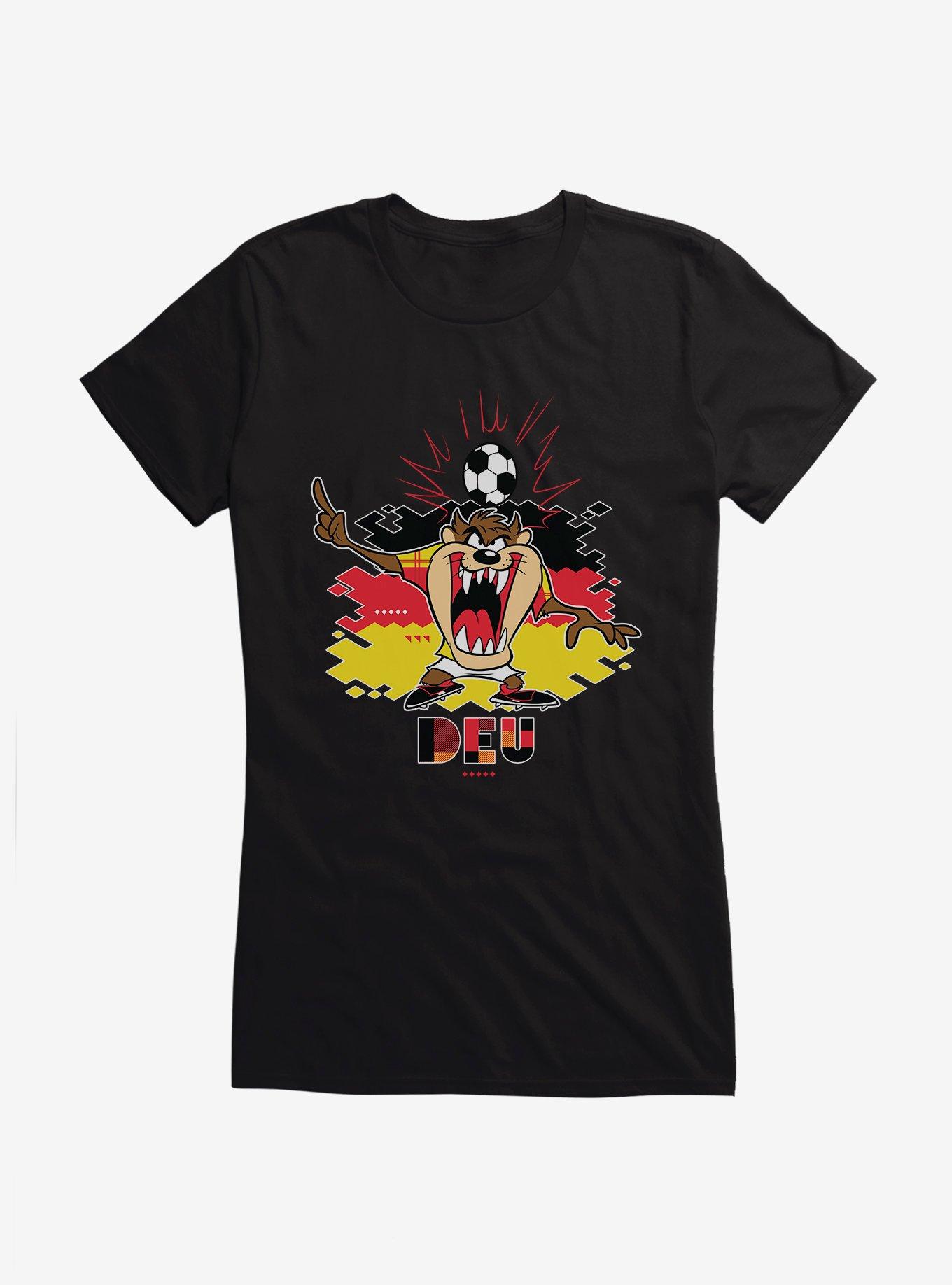 Looney Tunes Taz Football Germany Girls T-Shirt, , hi-res