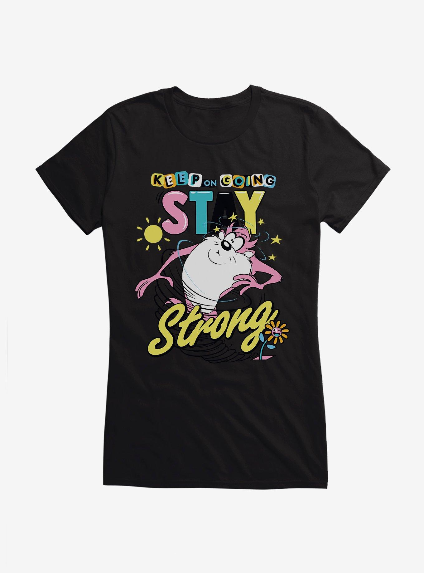 Looney Tunes Taz Stay Strong Girls T-Shirt, , hi-res