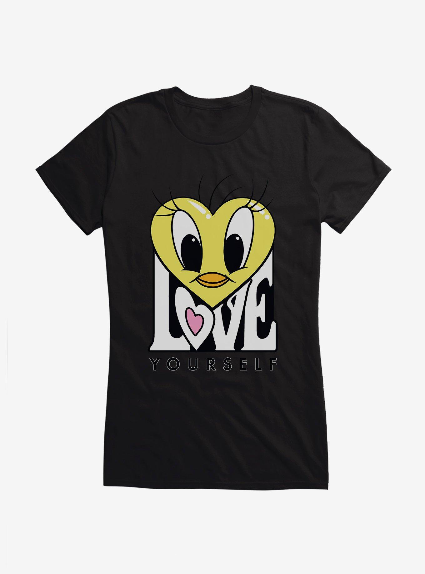 Looney Tunes Tweety Love Yourself Girls T-Shirt, BLACK, hi-res