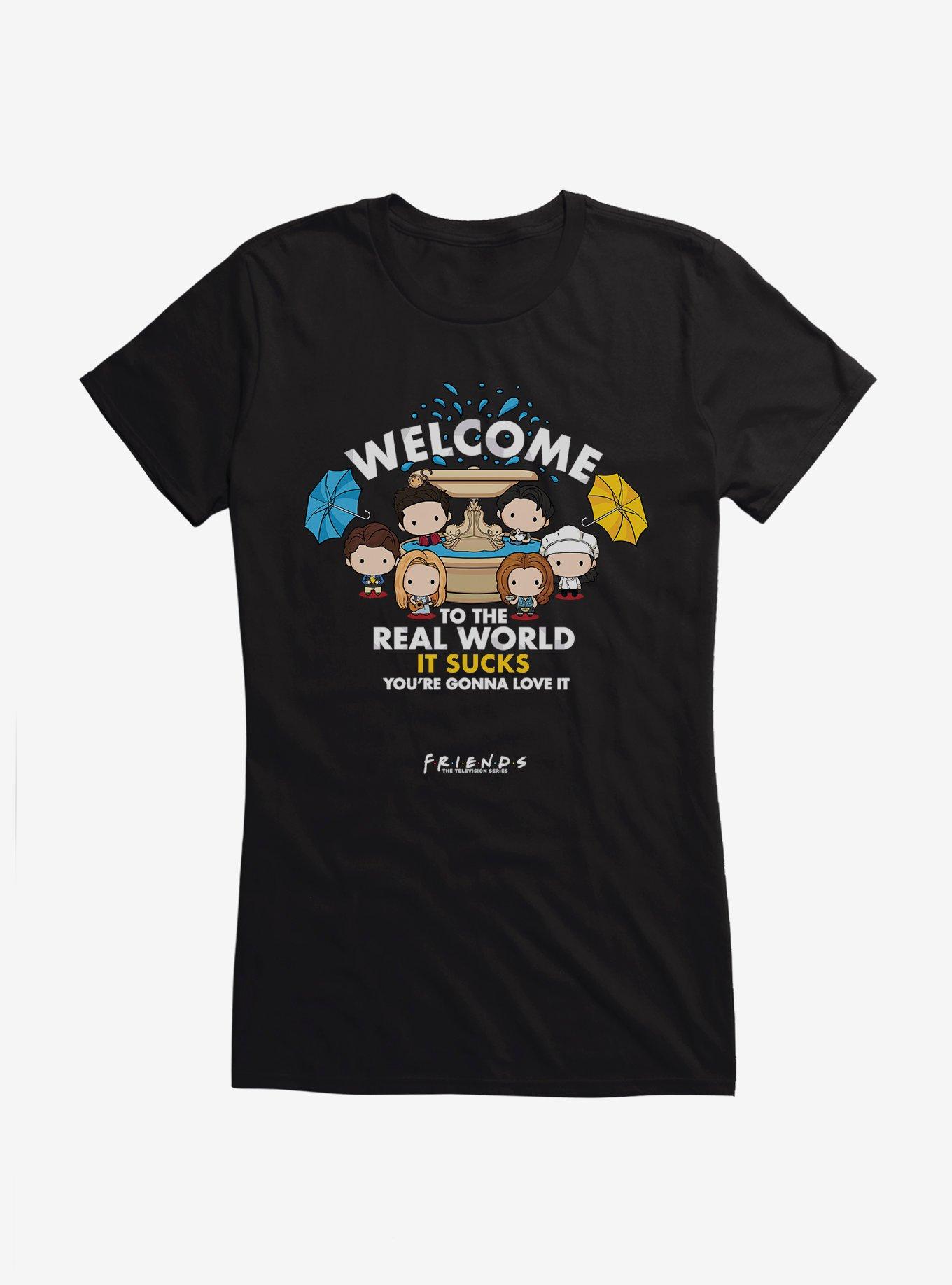 Friends Welcome To The Real World Girls T-Shirt, , hi-res