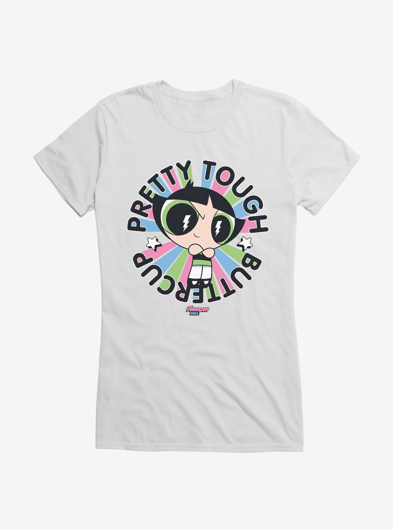 Powerpuff Girls Pretty Tough Buttercup Girls T-Shirt, WHITE, hi-res
