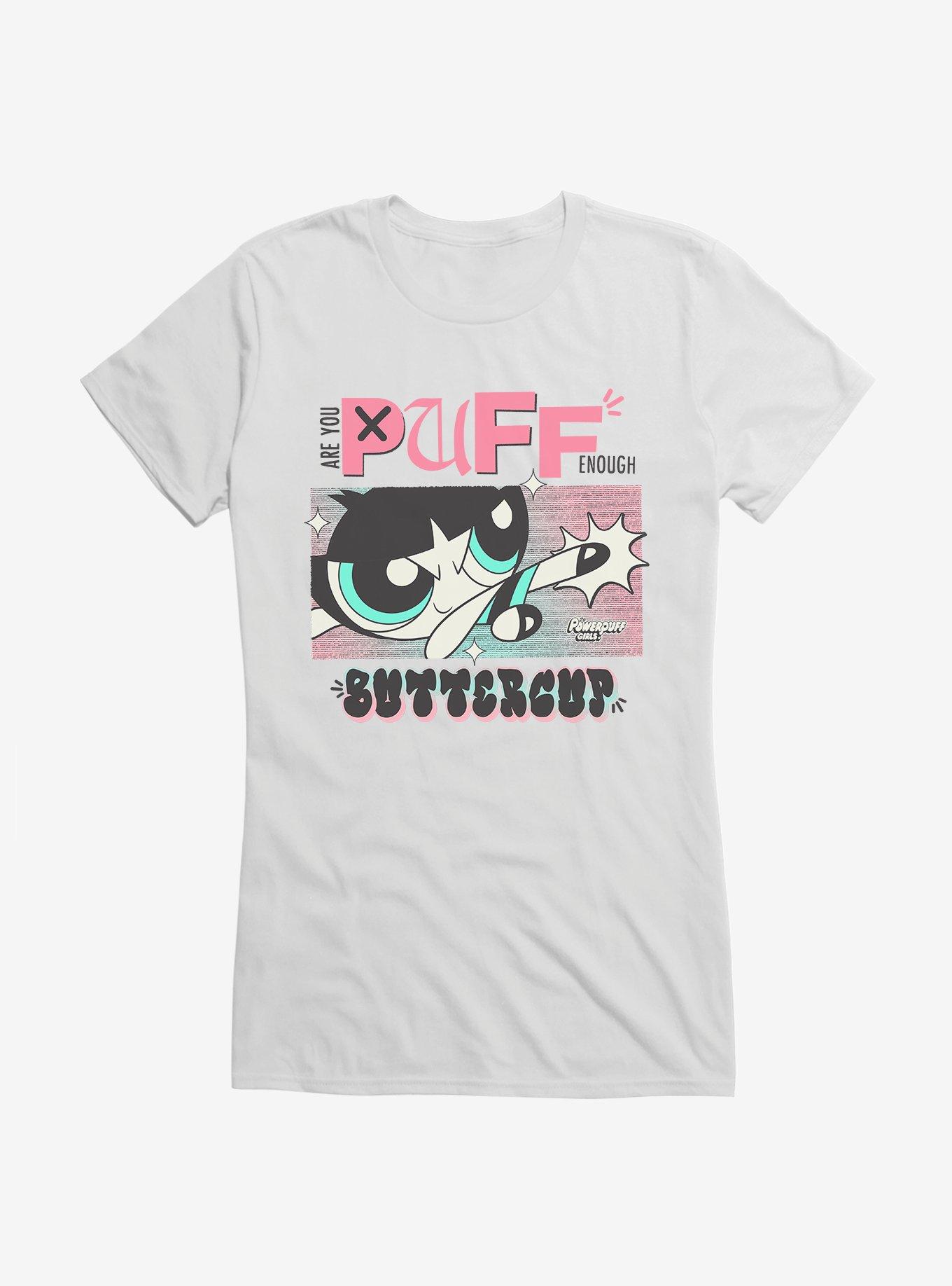 Powerpuff Girls Puff Enough Buttercup Girls T-Shirt, WHITE, hi-res