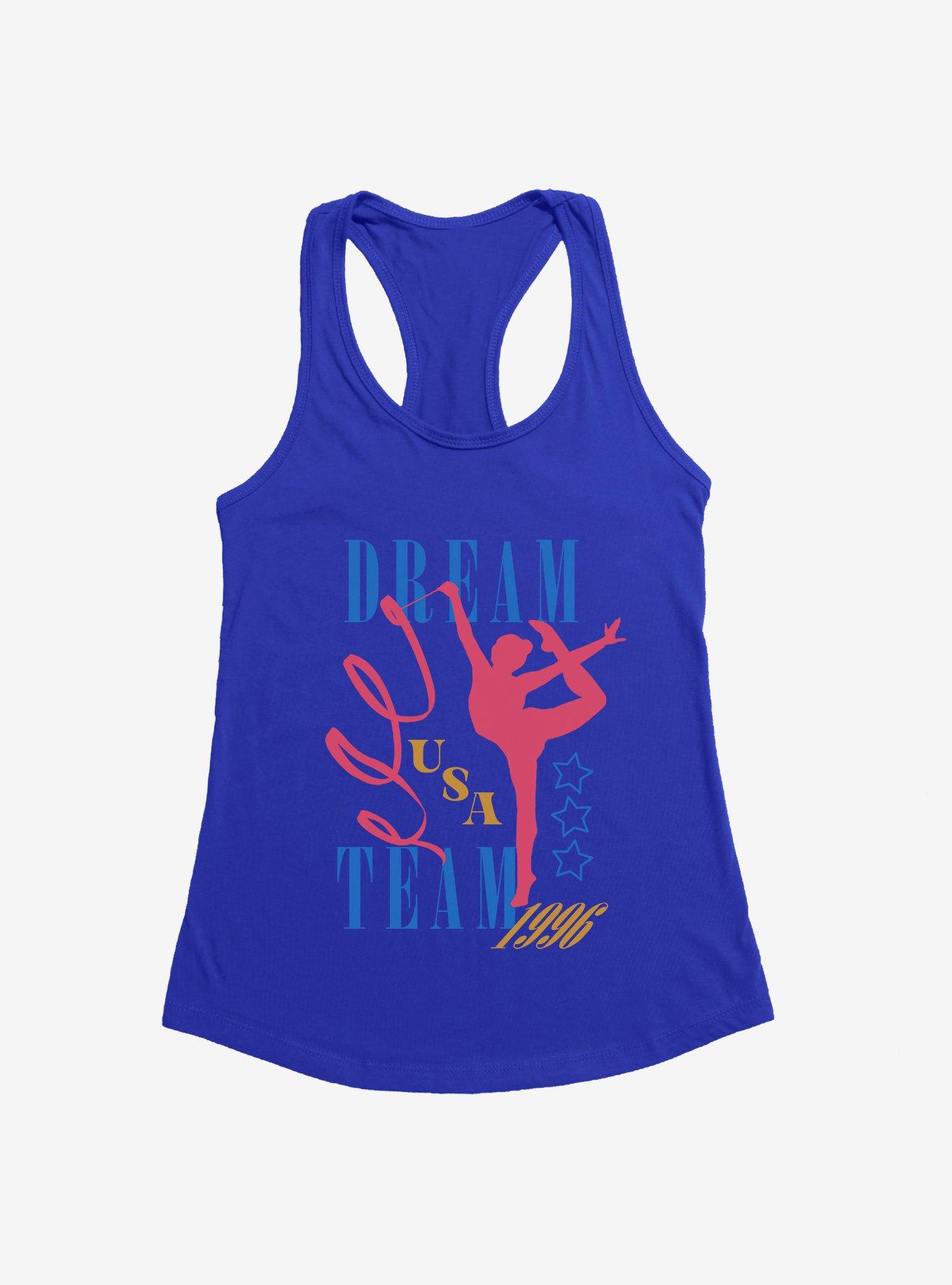 Olympic Rhythmic Gymnastics USA 1996 Girls Tank, ROYAL, hi-res