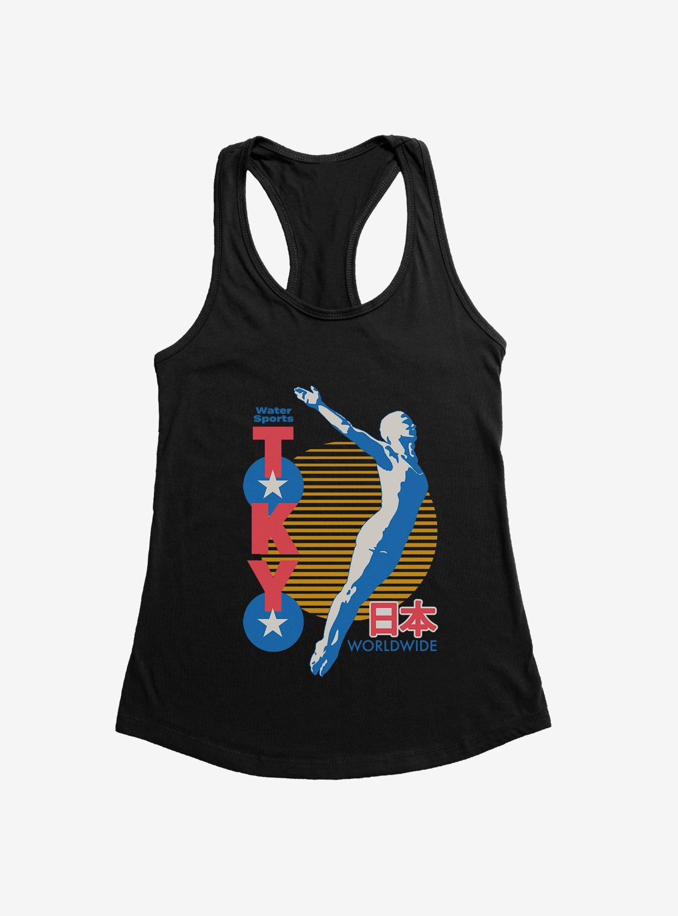 Olympic Water Sports Tokyo Worldwide Girls Tank, BLACK, hi-res