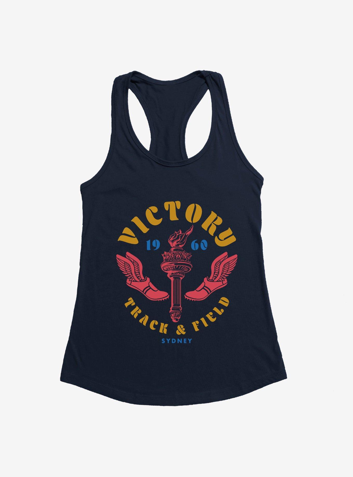 Olympic Track & Field Victory Sydney 1960 Girls Tank, NAVY, hi-res view 1