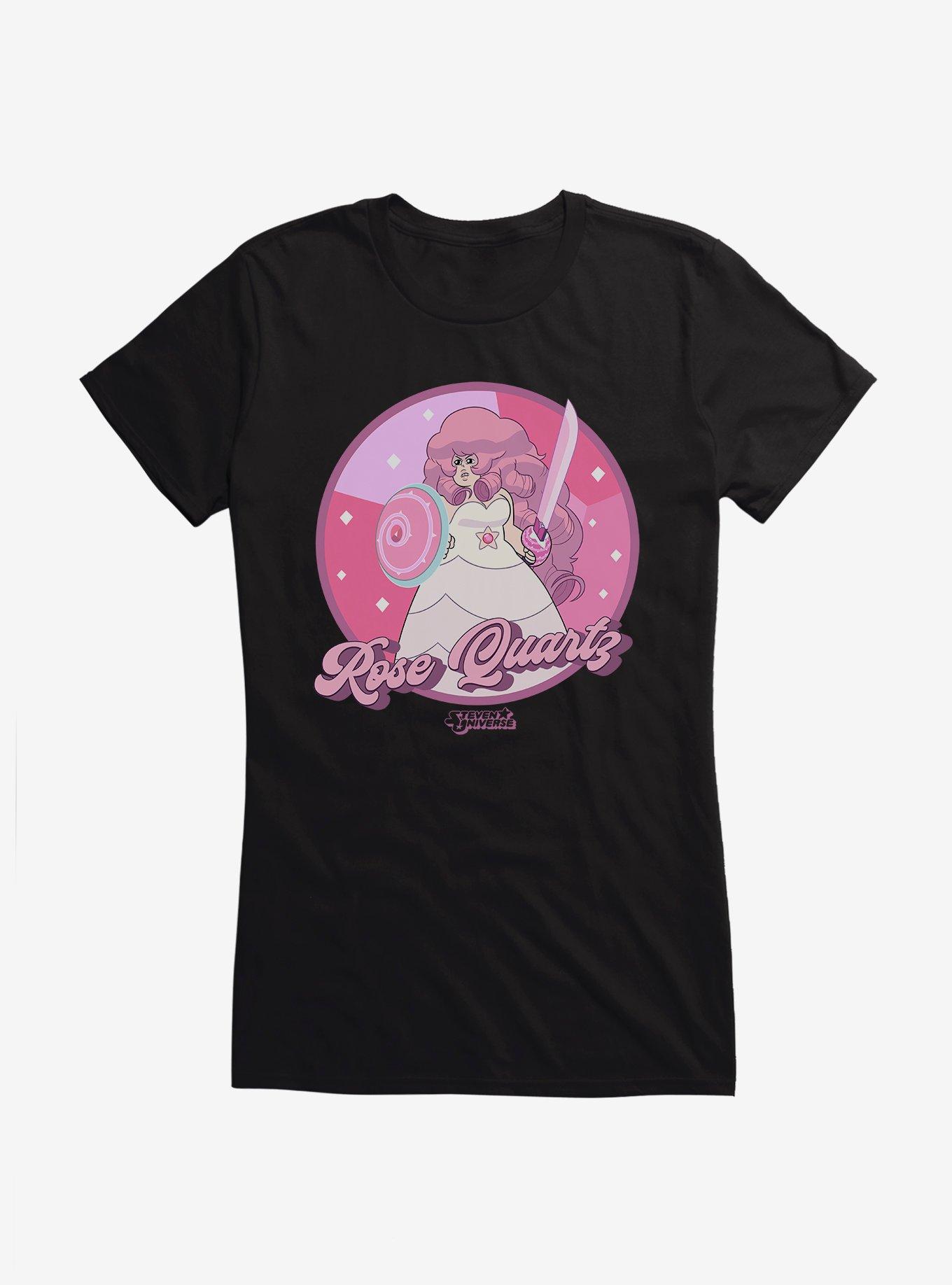 Steven Universe Rose Quartz Girls T-Shirt, BLACK, hi-res