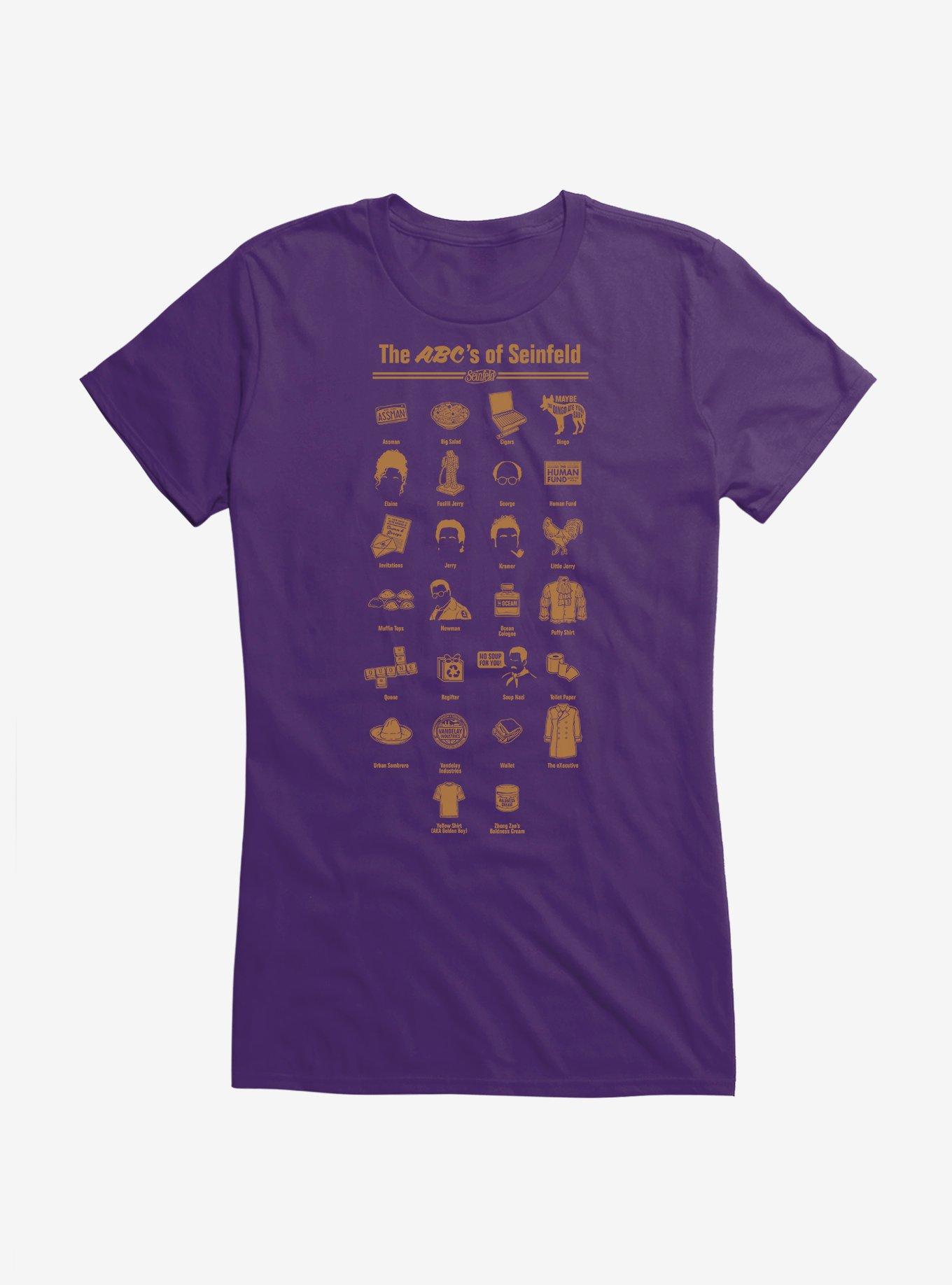 Seinfeld The ABC's Of Seinfeld Girls T-Shirt, , hi-res