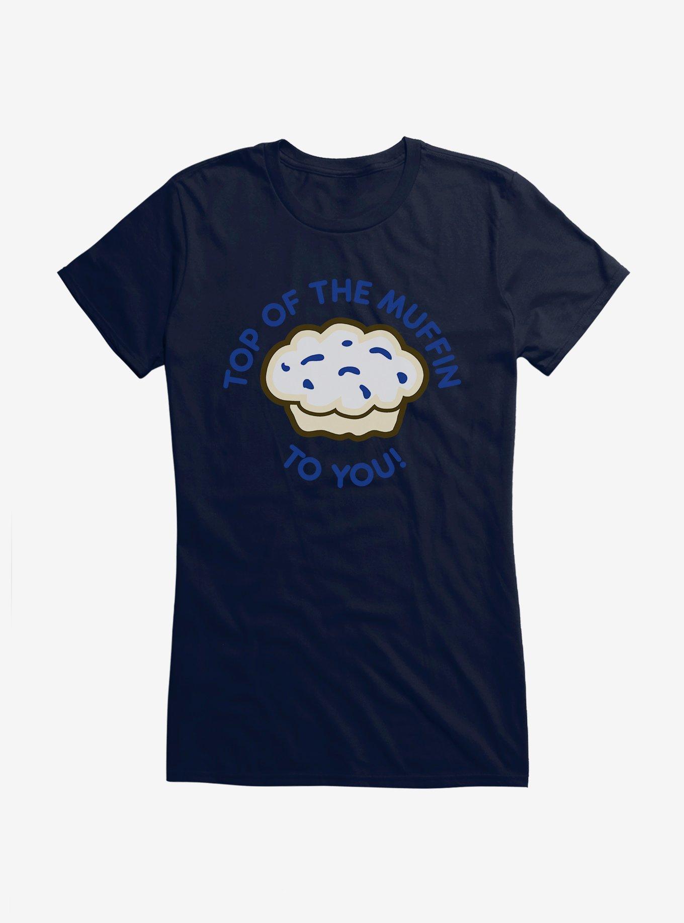 Seinfeld Top Of The Muffin To You! Girls T-Shirt, NAVY, hi-res