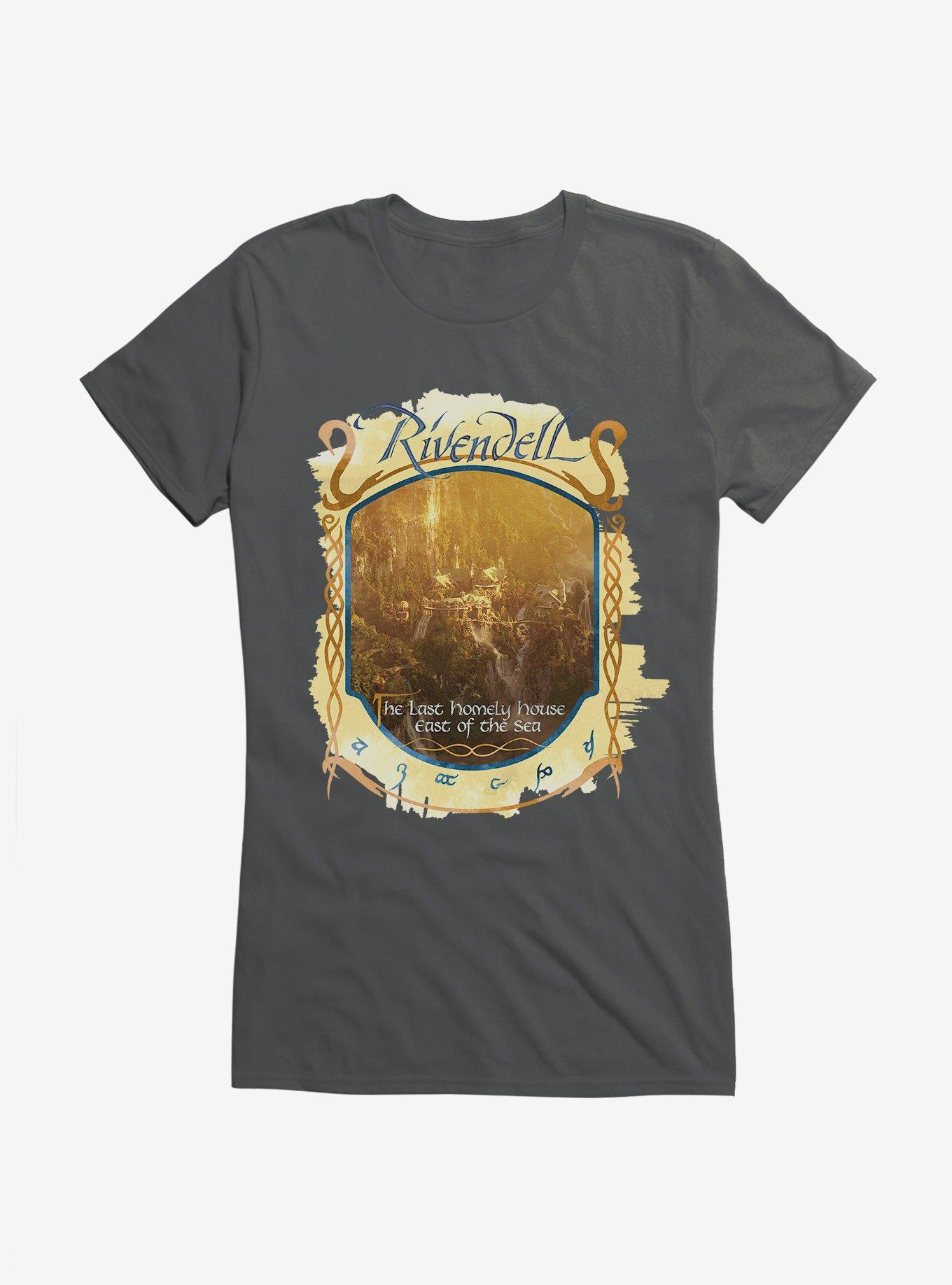 The Hobbit Rivendell Girls T-Shirt, CHARCOAL, hi-res