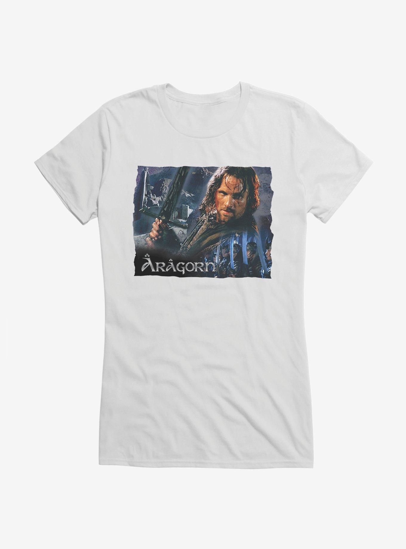 The Lord Of The Rings Aragorn Girls T-Shirt, WHITE, hi-res