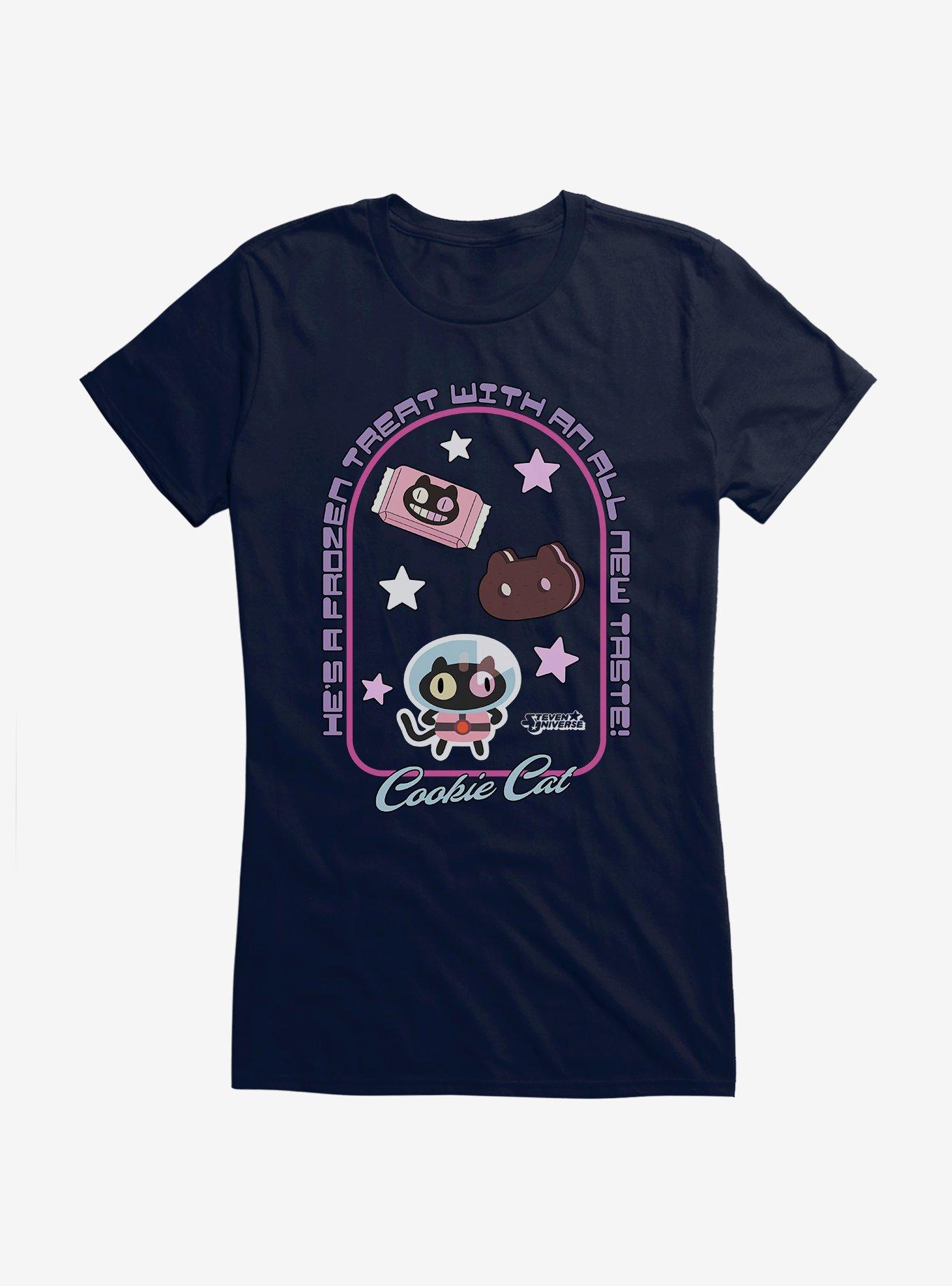 Steven Universe Cookie Cat Girls T-Shirt, NAVY, hi-res