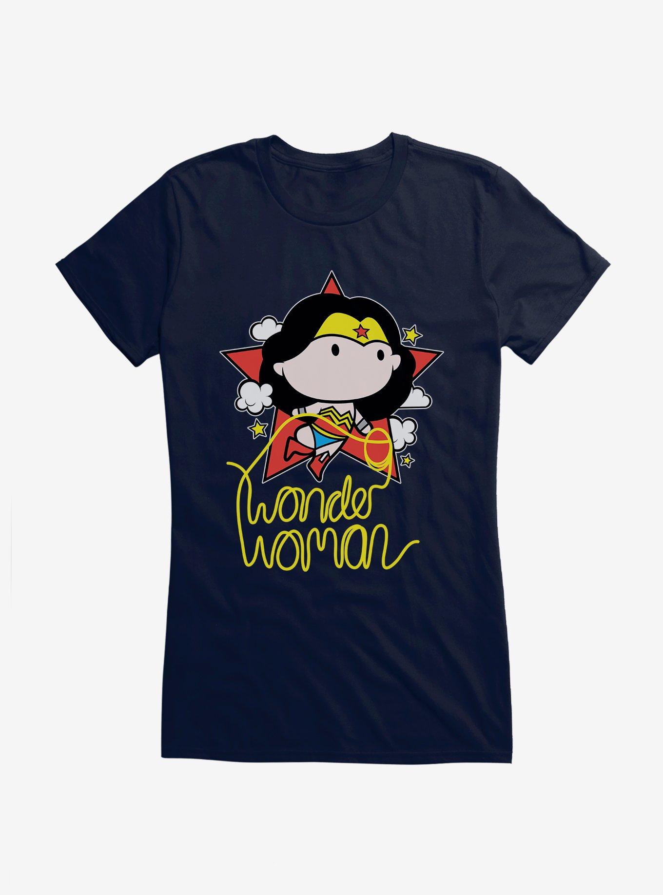 Wonder Woman Lasso Logo Chibi Girls T-Shirt