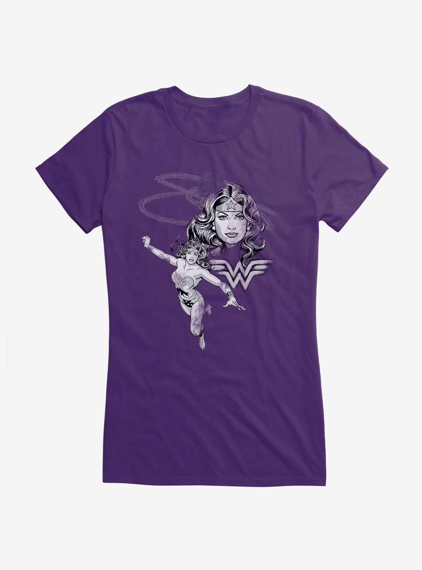 Wonder Woman Monochromatic Girls T-Shirt, , hi-res